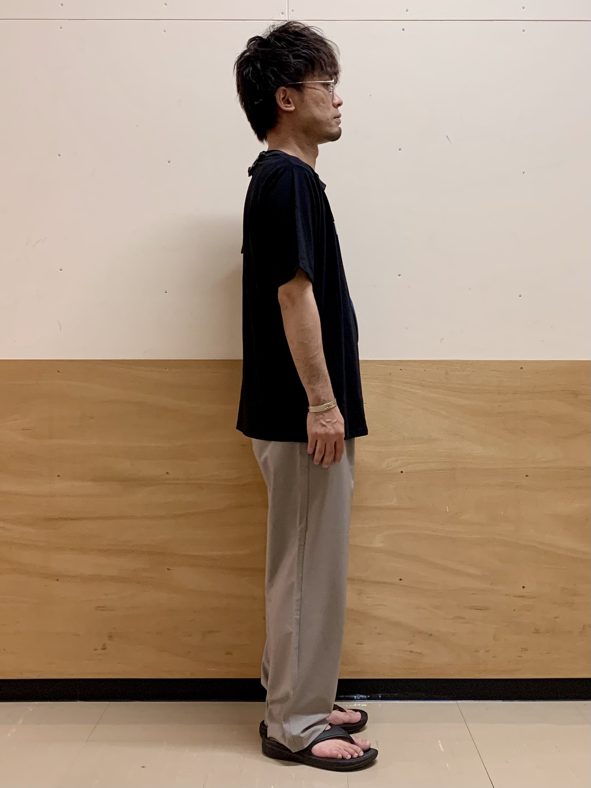 MATUさんの「THE SHOP TK｜COOLロゴ半袖Tシャツ 接触冷感／洗濯機OK」を使ったコーディネート