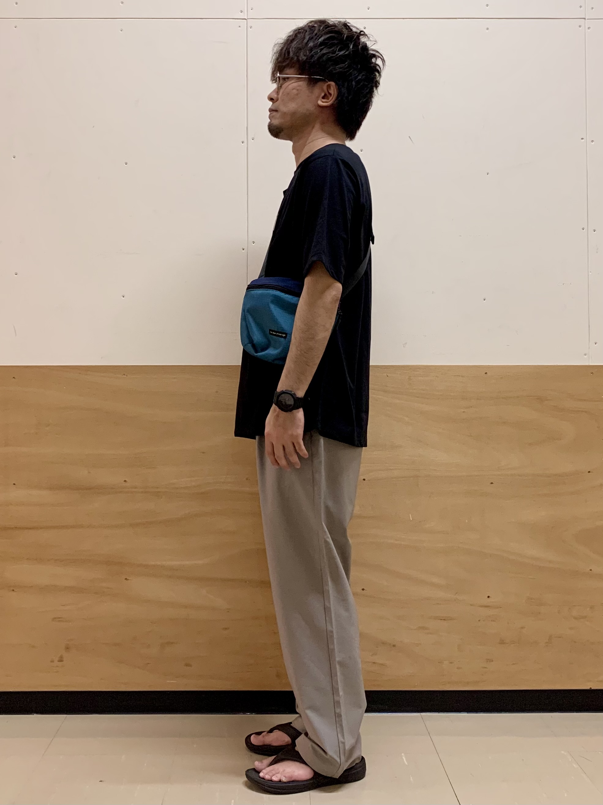 MATUさんの「THE SHOP TK｜COOLロゴ半袖Tシャツ 接触冷感／洗濯機OK」を使ったコーディネート