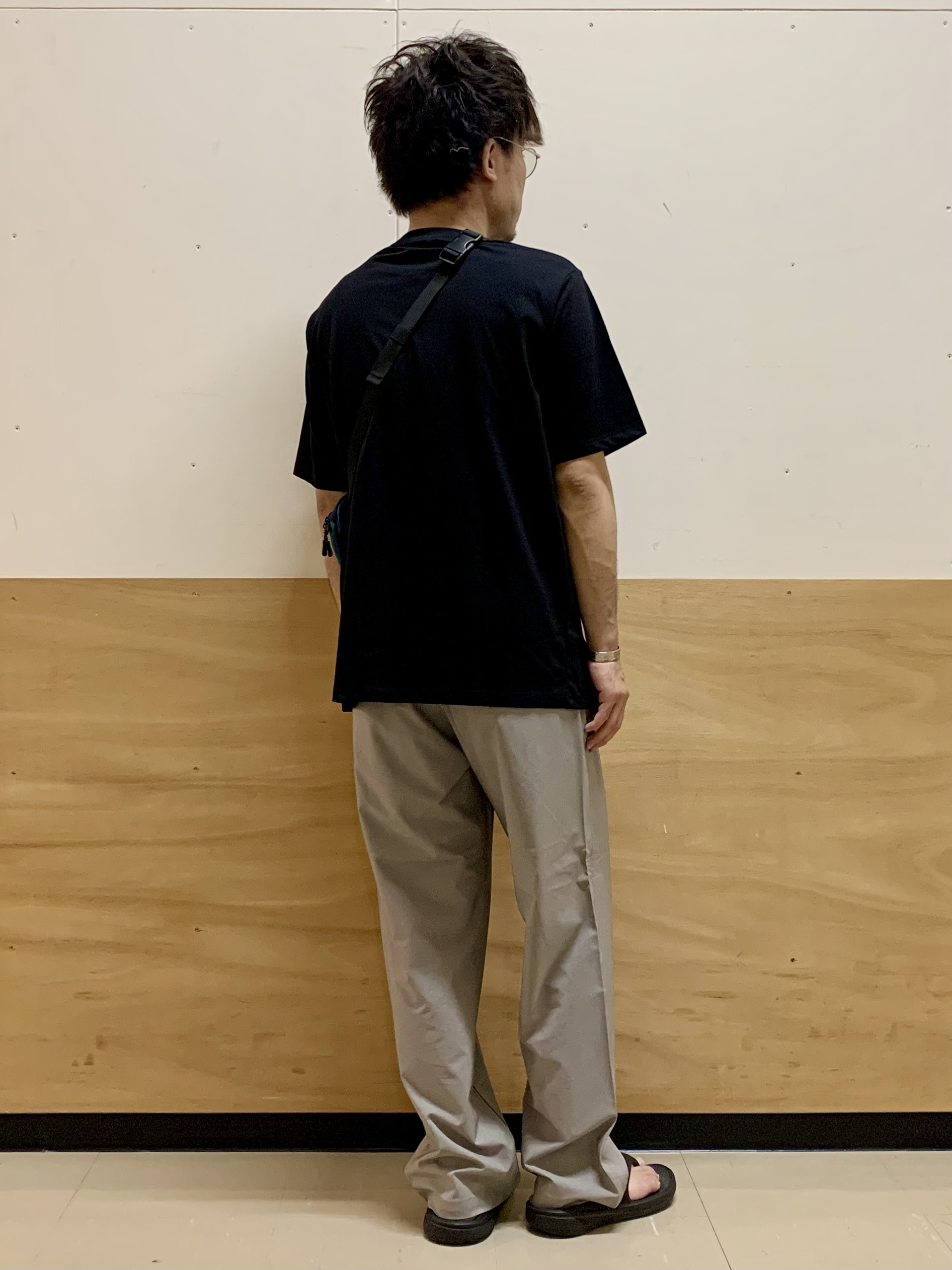 MATUさんの「THE SHOP TK｜COOLロゴ半袖Tシャツ 接触冷感／洗濯機OK」を使ったコーディネート