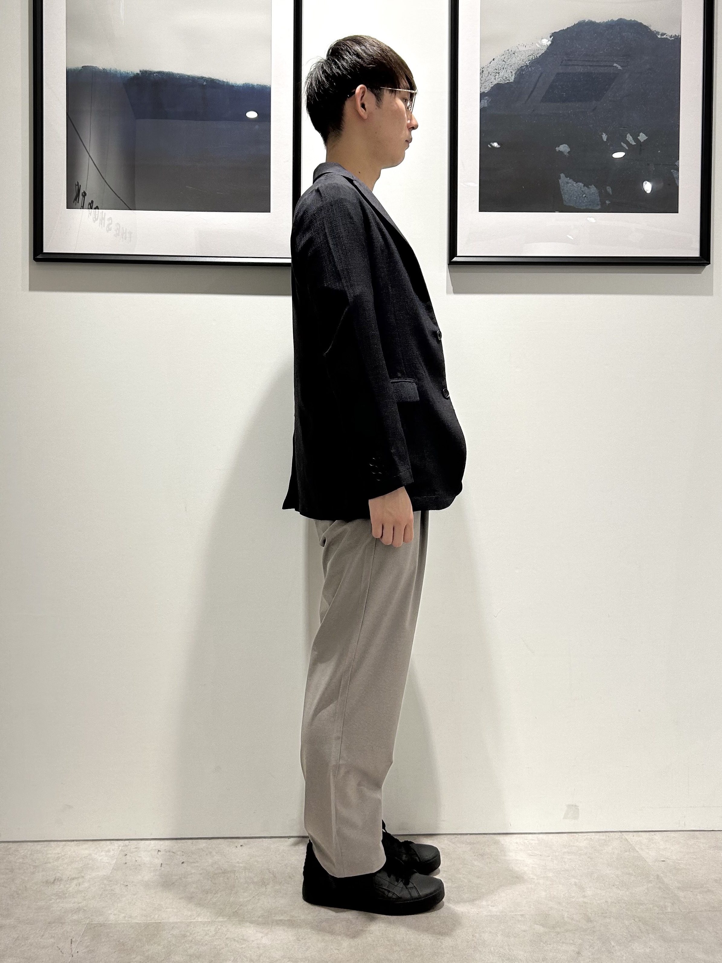 。さんの「THE SHOP TK｜【LINO FINE】リネンライク テーラードジャケット 吸水速乾/イージーケア/UVカット/洗濯機」を使ったコーディネート