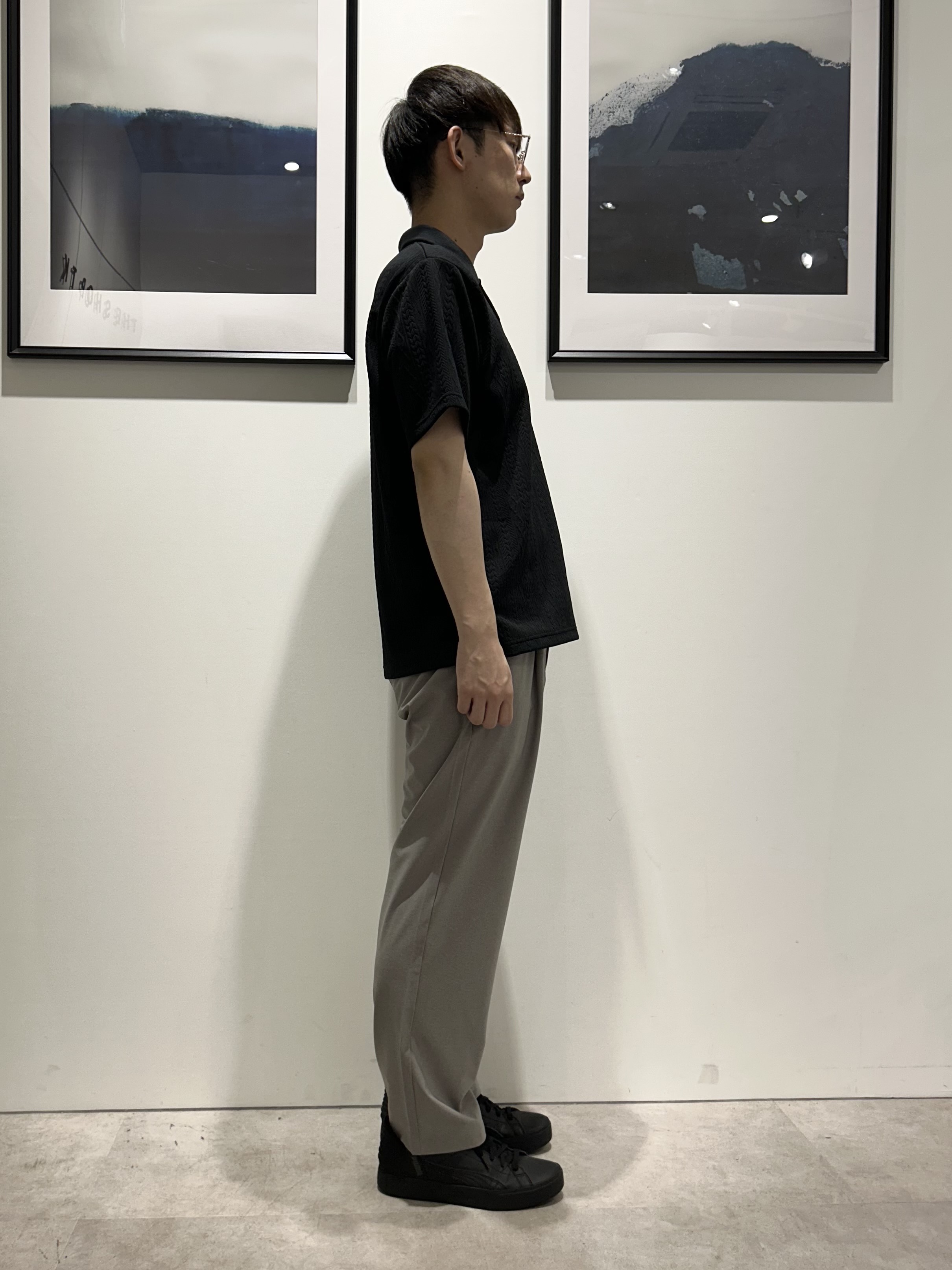 。さんの「THE SHOP TK｜【シンプルすぎない大人の表情】ケーブルフクレポロシャツ 吸水速乾/UVケア/洗濯機OK」を使ったコーディネート