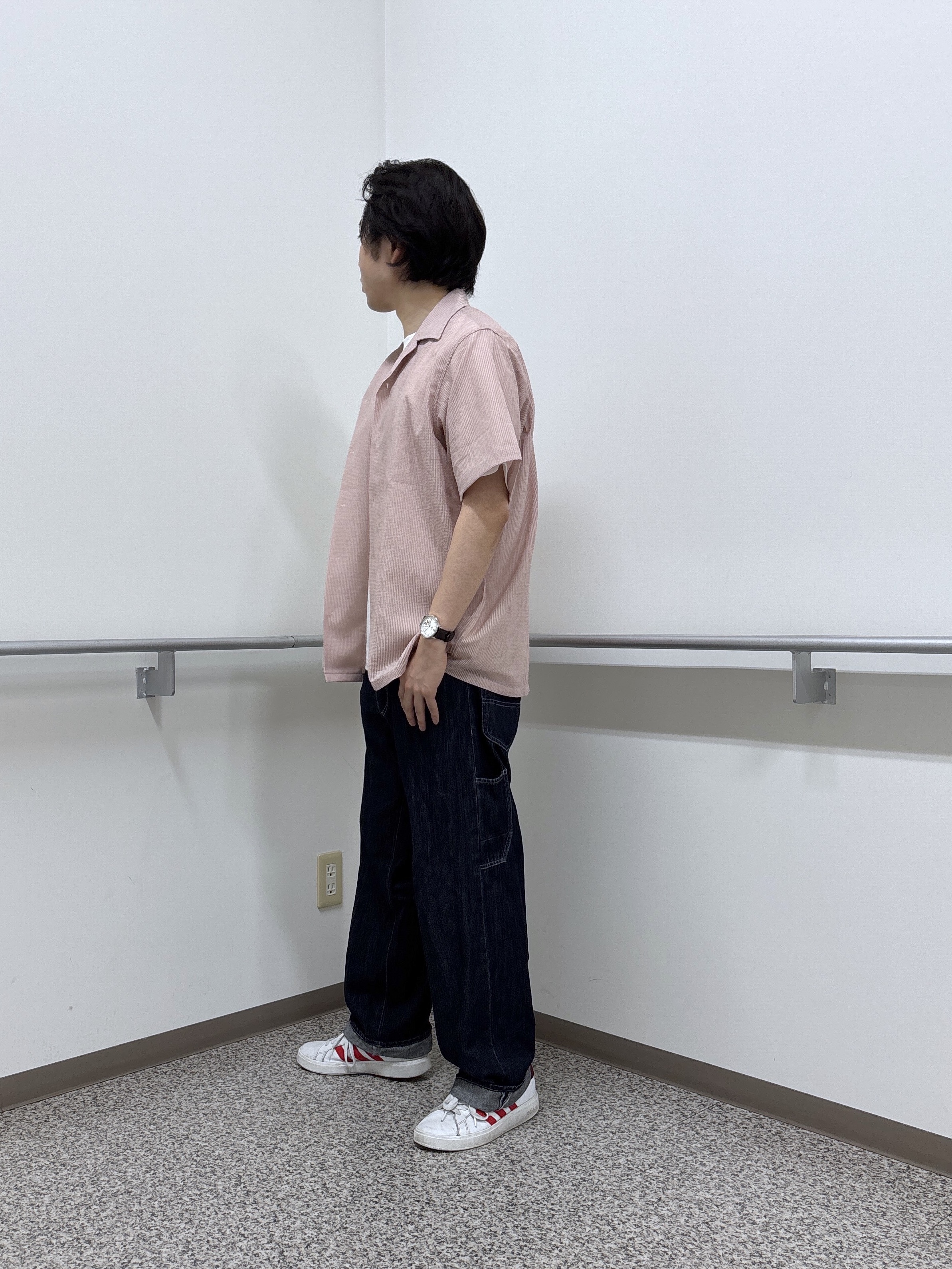 KEIさんの「TAKEO KIKUCHI｜【通気性】トリコットサッカー オープンカラー シャツ」を使ったコーディネート