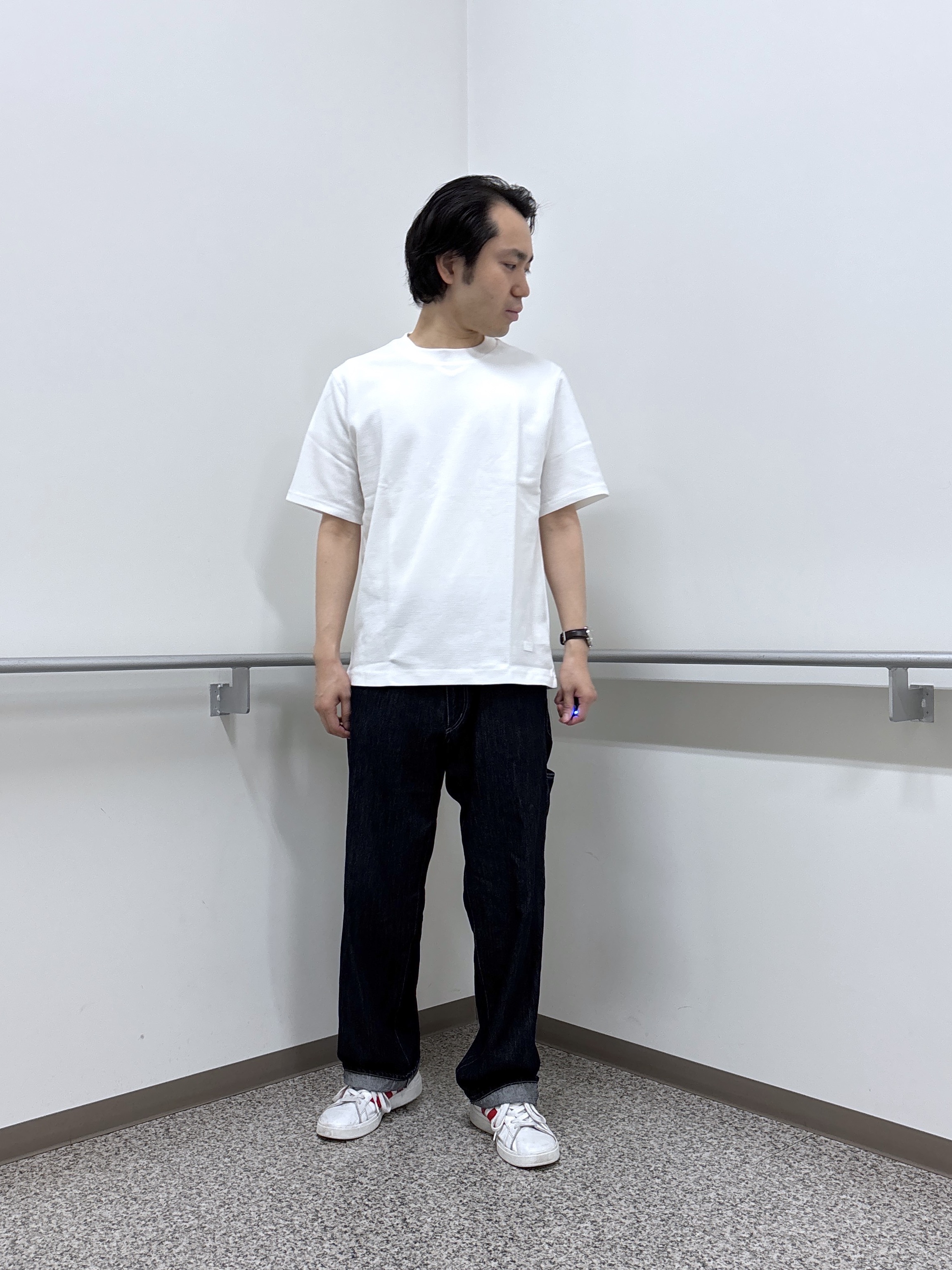 KEIさんの「TAKEO KIKUCHI｜【通気性】トリコットサッカー オープンカラー シャツ」を使ったコーディネート