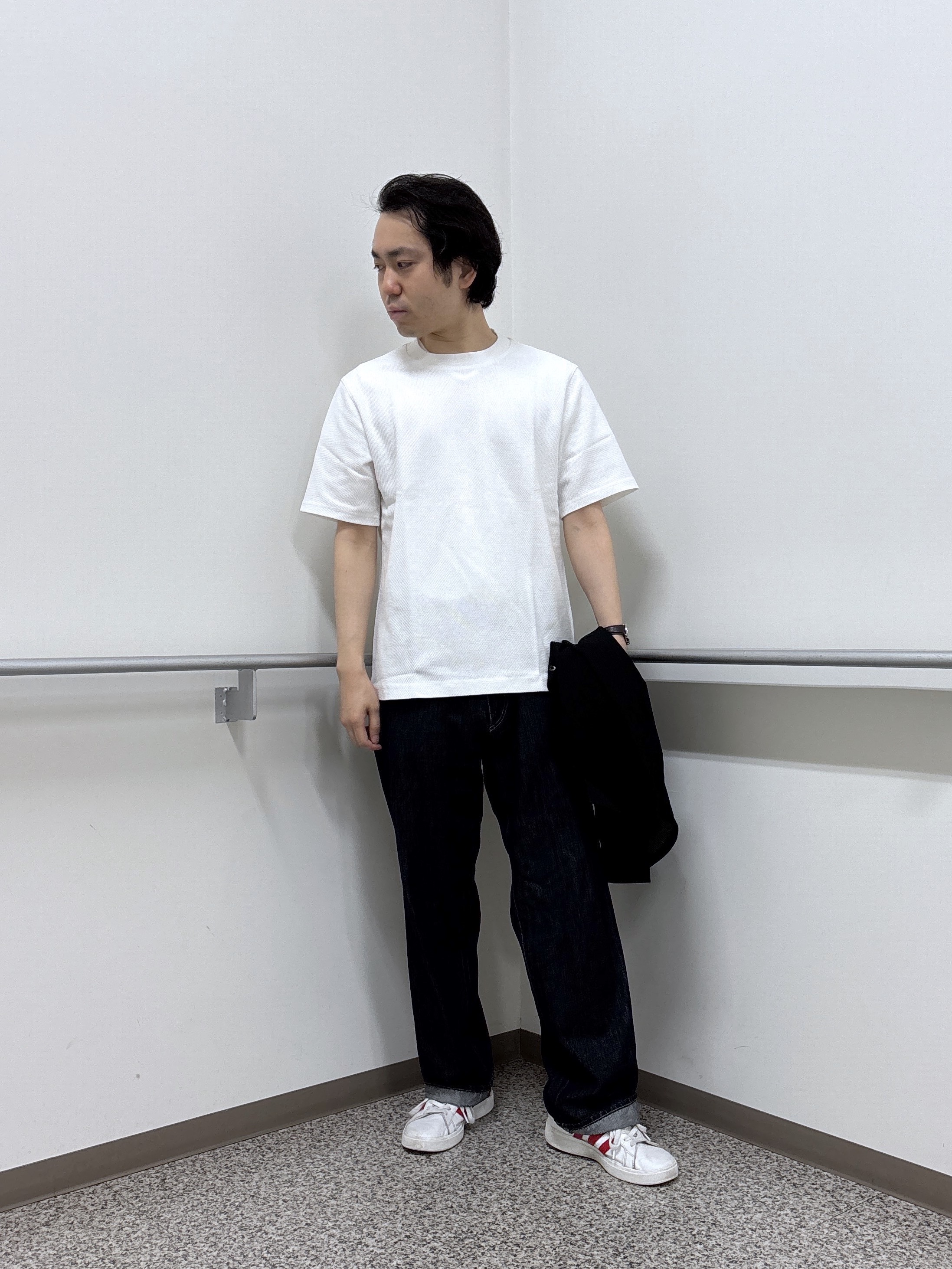 KEIさんの「TAKEO KIKUCHI｜【通気性】トリコットサッカー オープンカラー シャツ」を使ったコーディネート