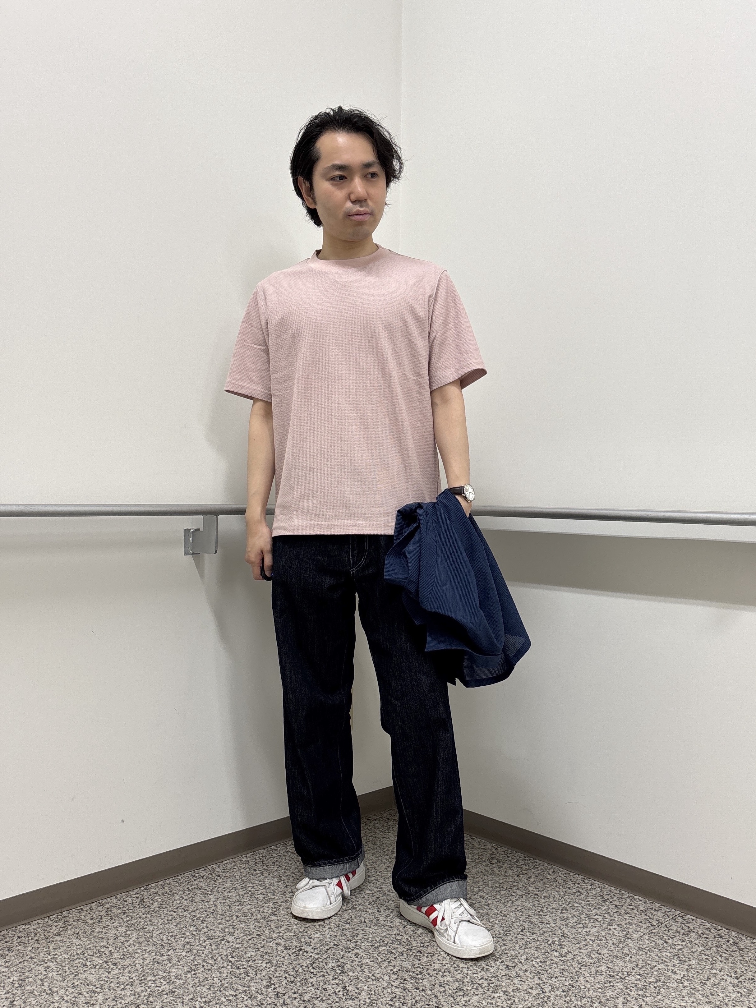 KEIさんの「TAKEO KIKUCHI｜【通気性】トリコットサッカー オープンカラー シャツ」を使ったコーディネート