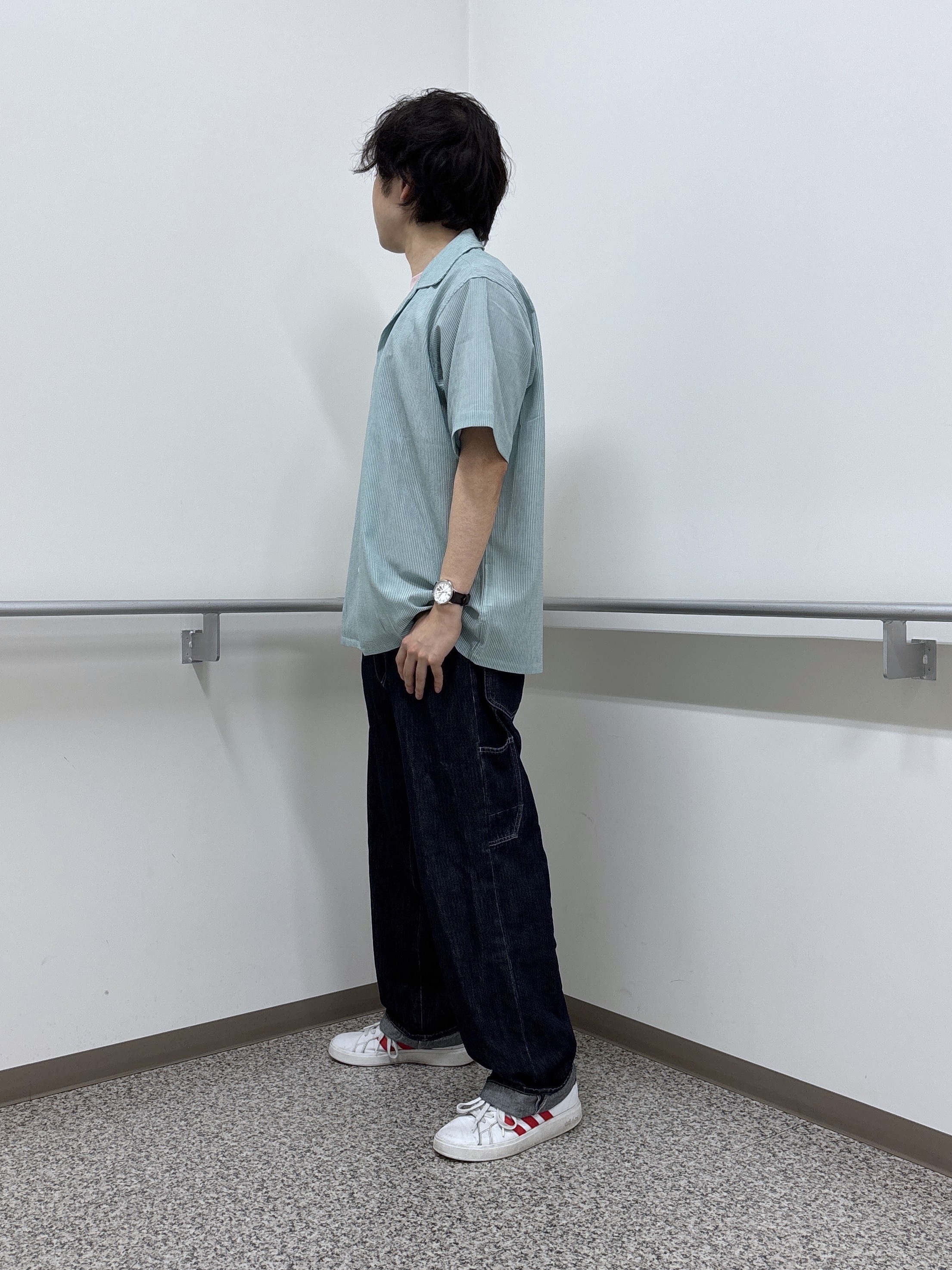 KEIさんの「TAKEO KIKUCHI｜【通気性】トリコットサッカー オープンカラー シャツ」を使ったコーディネート