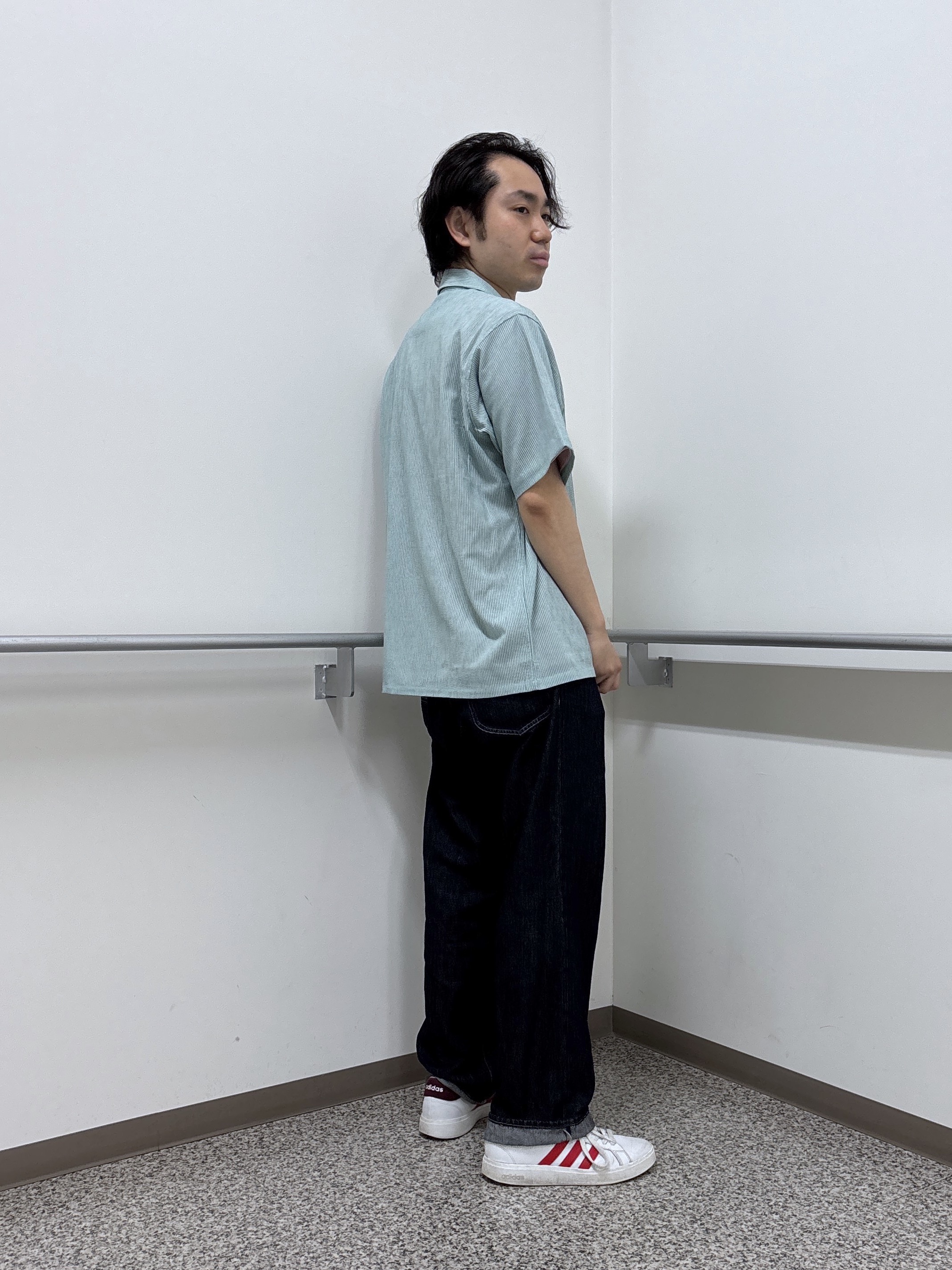 KEIさんの「TAKEO KIKUCHI｜【通気性】トリコットサッカー オープンカラー シャツ」を使ったコーディネート