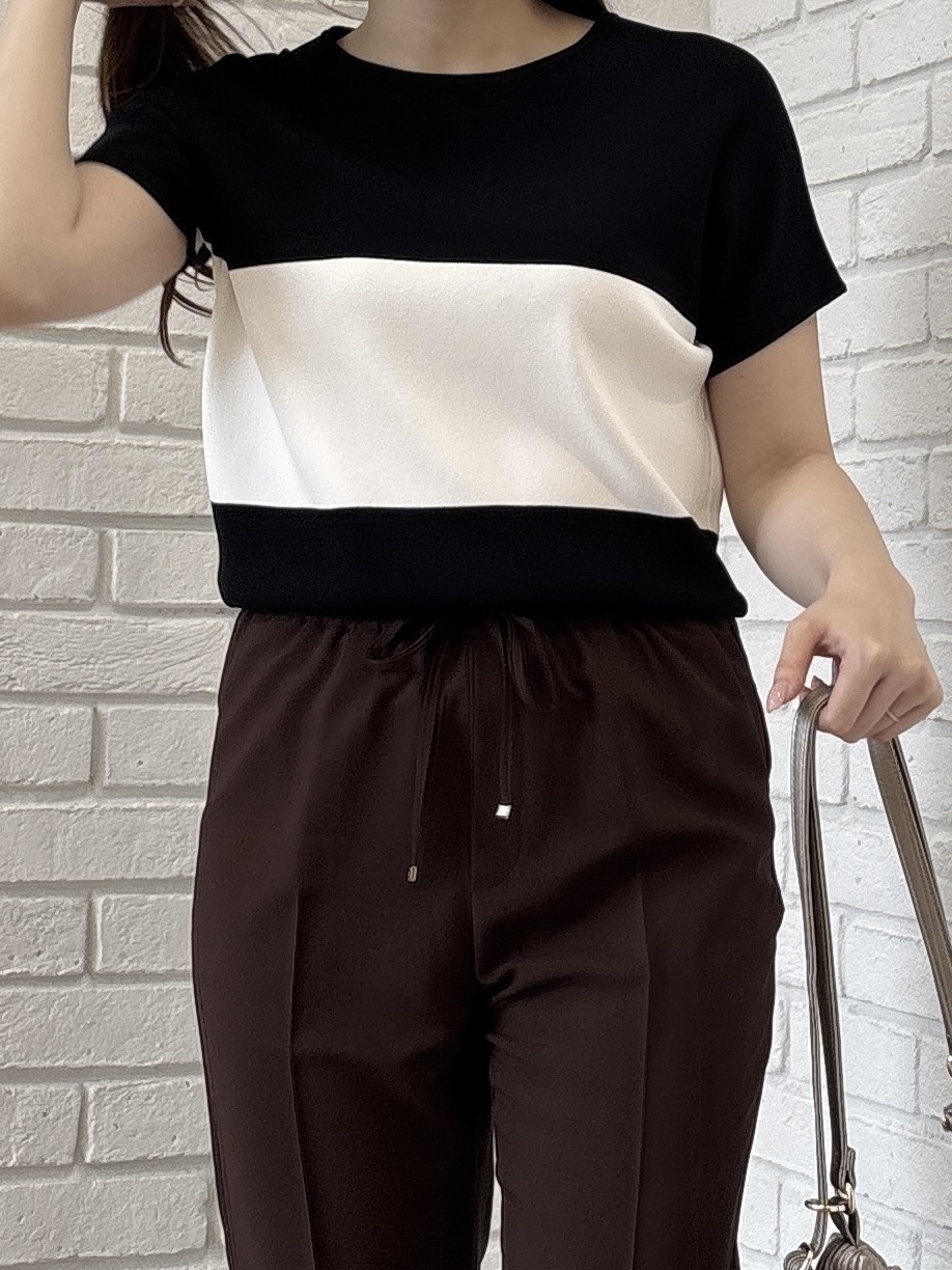 sayaさんの「grove｜【シリーズ累計36万枚！名品ニット】やわらかドライタッチ ドルマンニット」を使ったコーディネート