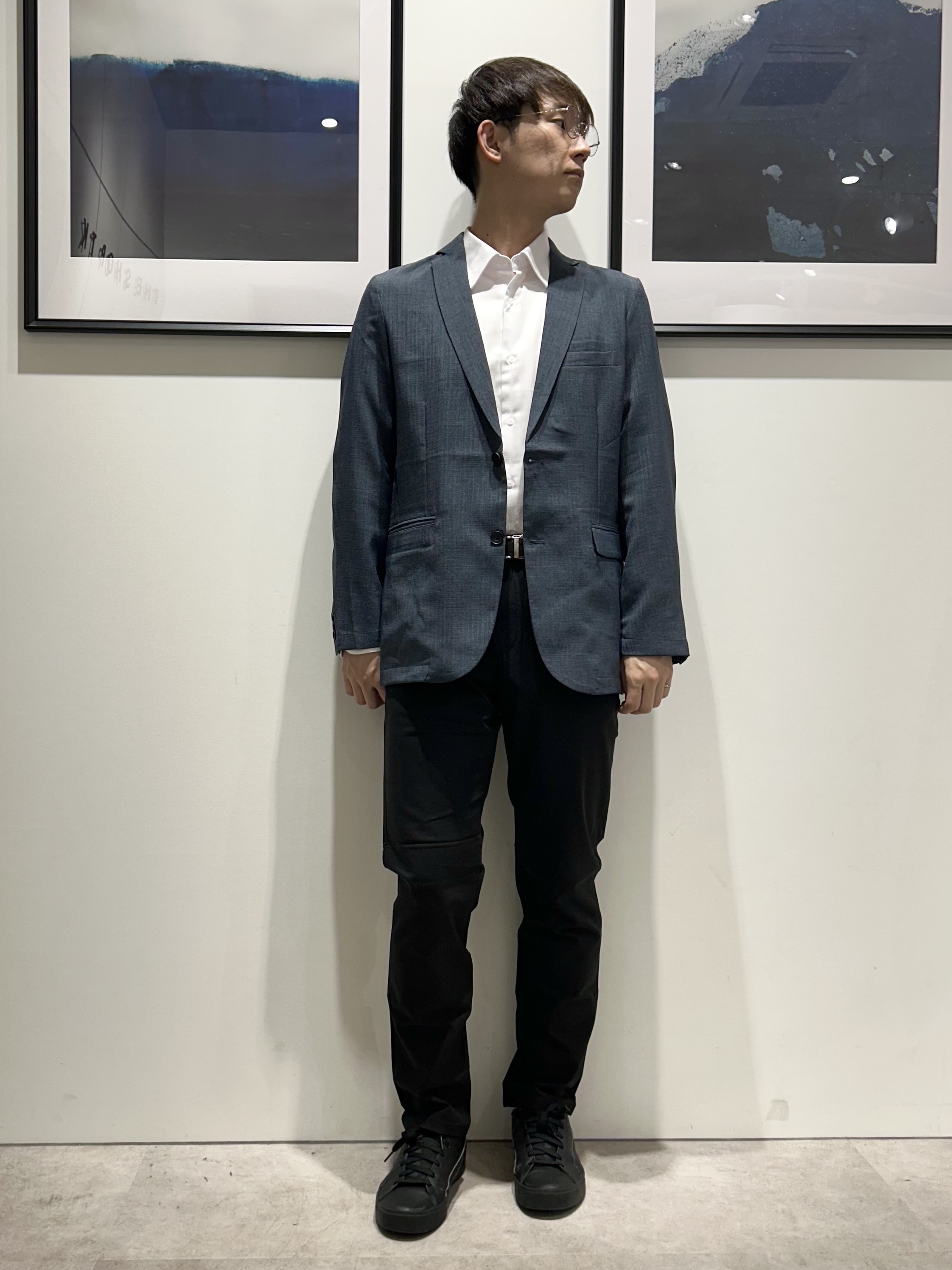 。さんの「THE SHOP TK｜【LINO FINE】リネンライク テーラードジャケット 吸水速乾/イージーケア/UVカット/洗濯機」を使ったコーディネート