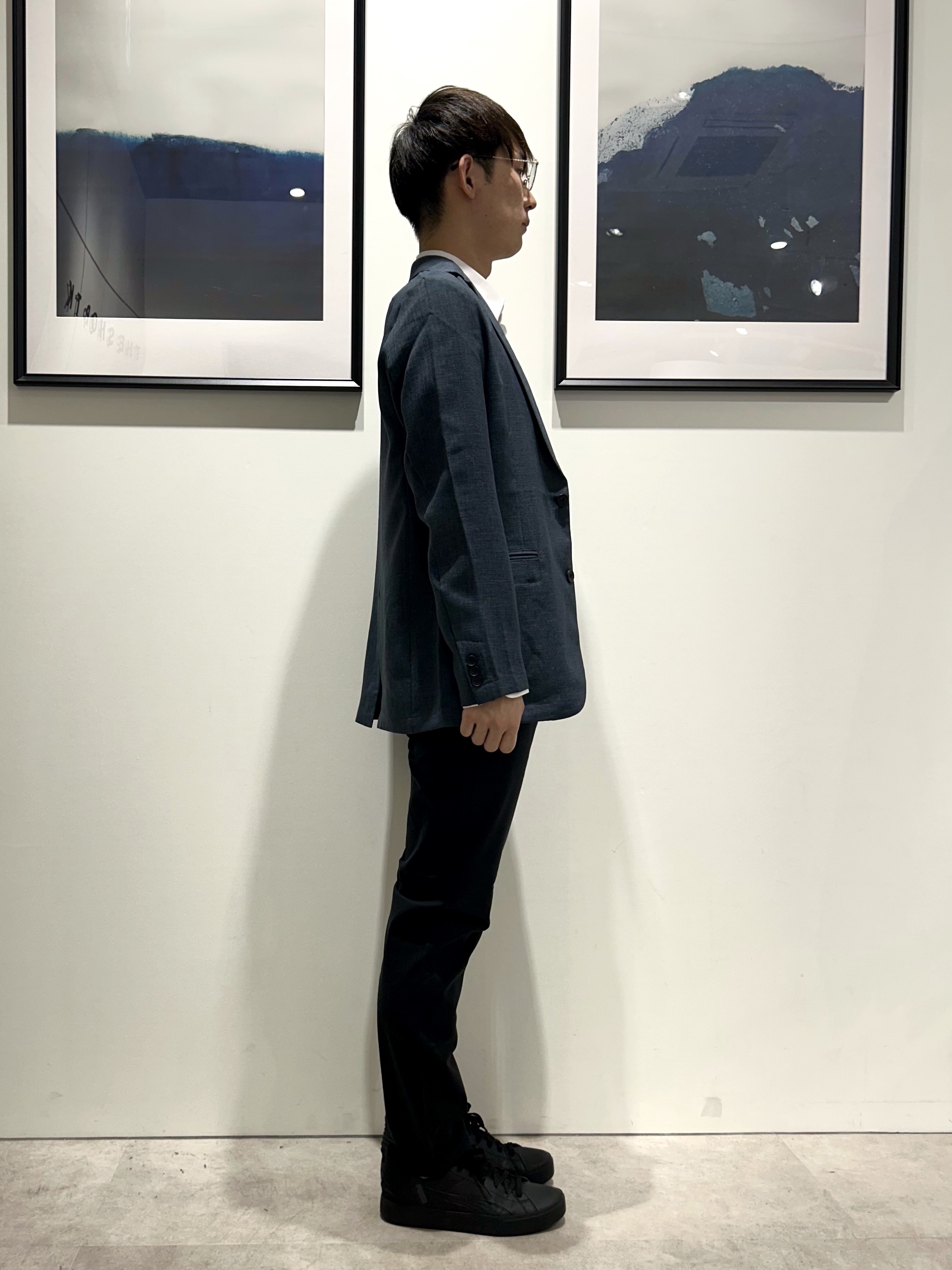。さんの「THE SHOP TK｜【LINO FINE】リネンライク テーラードジャケット 吸水速乾/イージーケア/UVカット/洗濯機」を使ったコーディネート