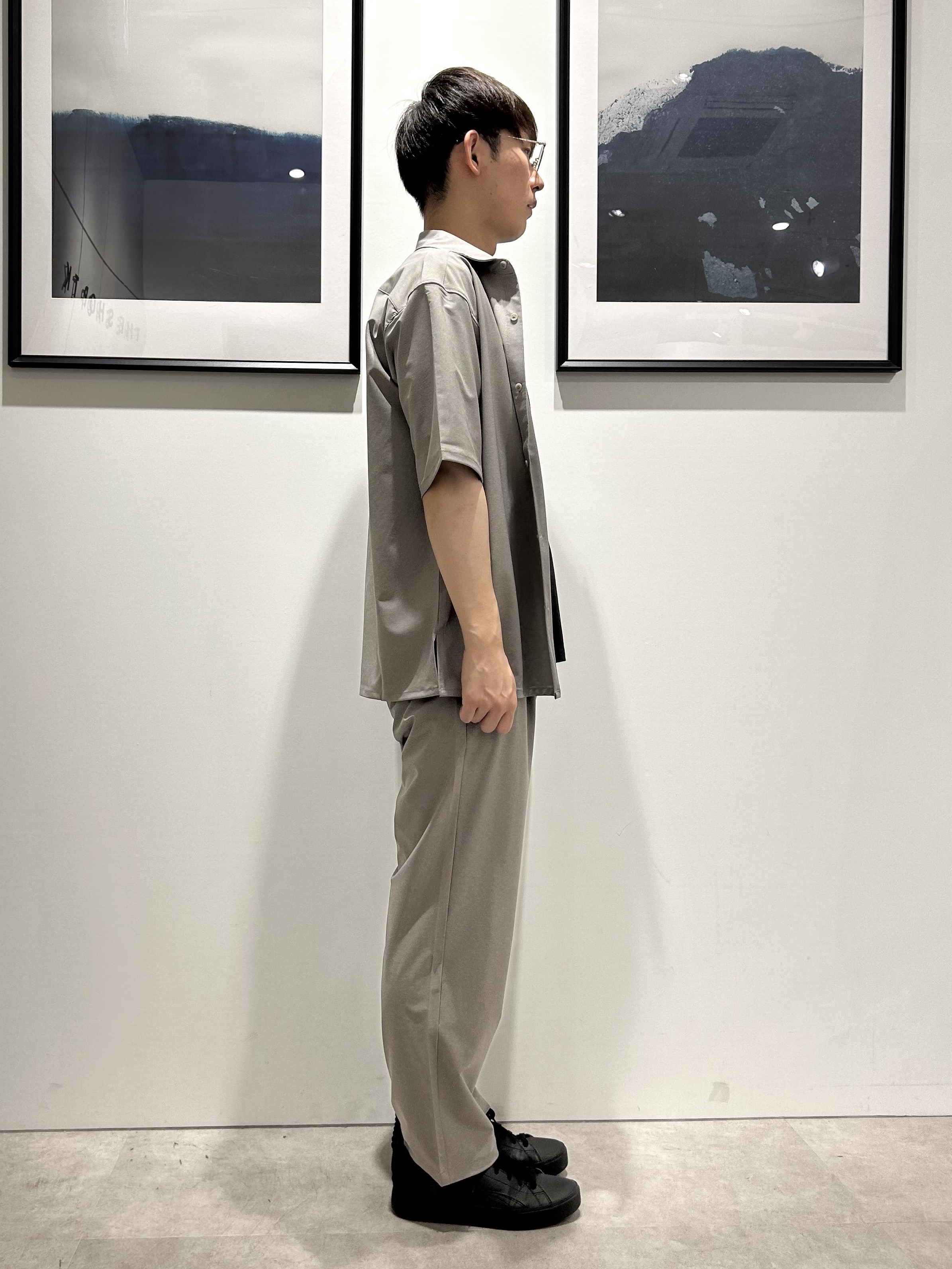 。さんの「THE SHOP TK｜クールウェザー 半袖シャツ 接触冷感／吸水速乾／洗濯機OK／セットアップ可」を使ったコーディネート