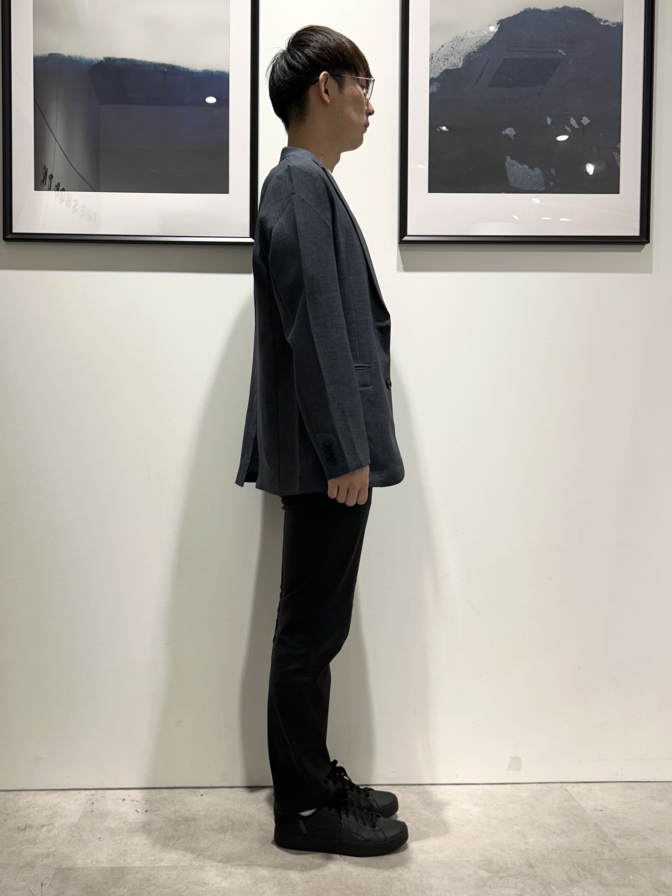 。さんの「THE SHOP TK｜【LINO FINE】リネンライク テーラードジャケット 吸水速乾/イージーケア/UVカット/洗濯機」を使ったコーディネート
