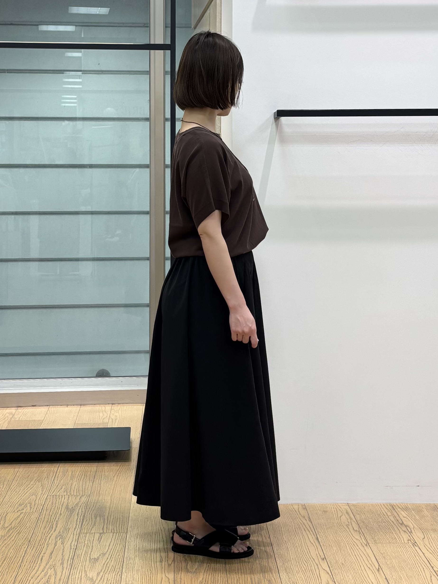 asamiさんの「INDIVI｜【洗える／コットン】ドライタッチさらりニットT」を使ったコーディネート