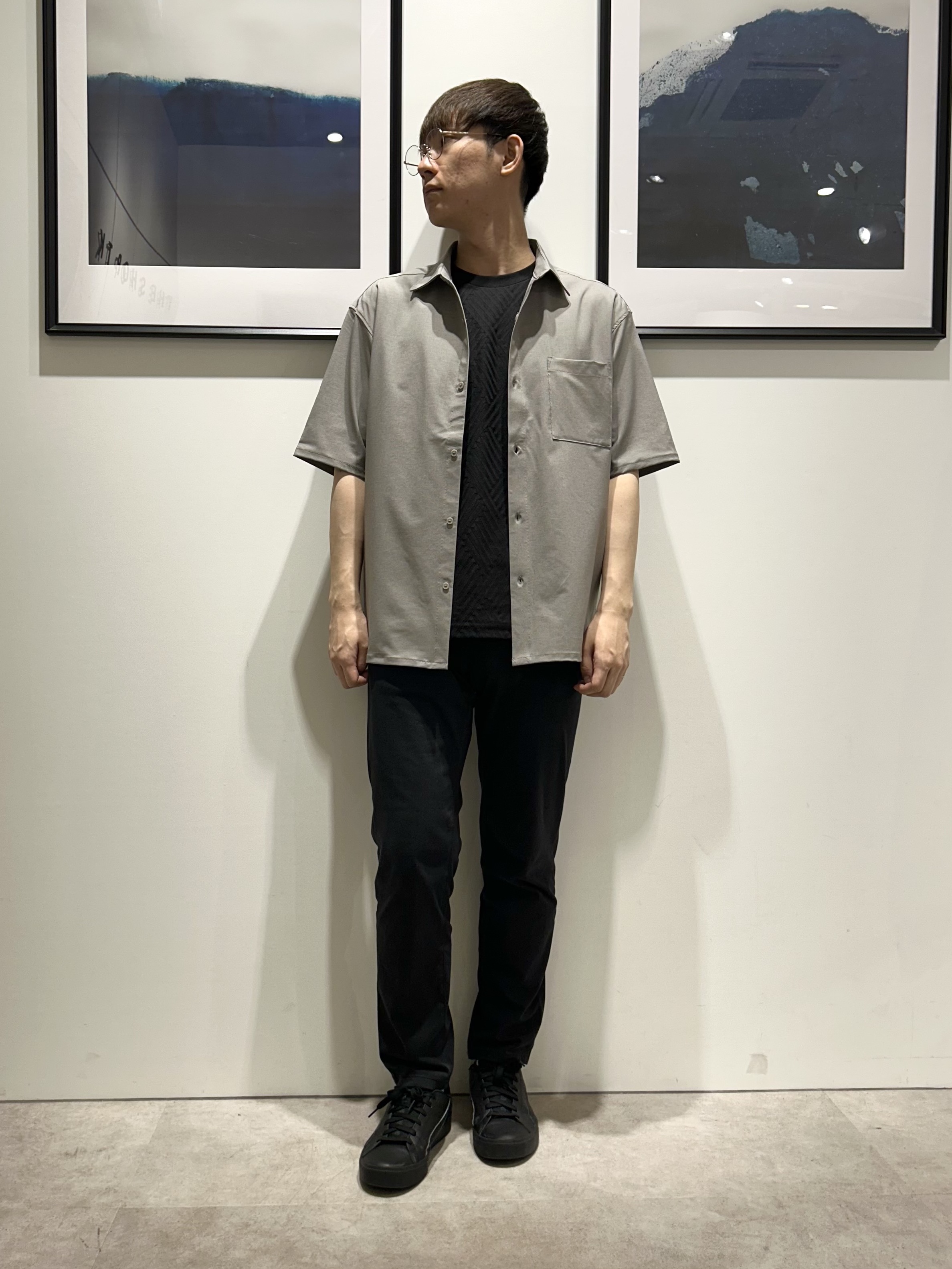 。さんの「THE SHOP TK｜クールウェザー 半袖シャツ 接触冷感／吸水速乾／洗濯機OK／セットアップ可」を使ったコーディネート