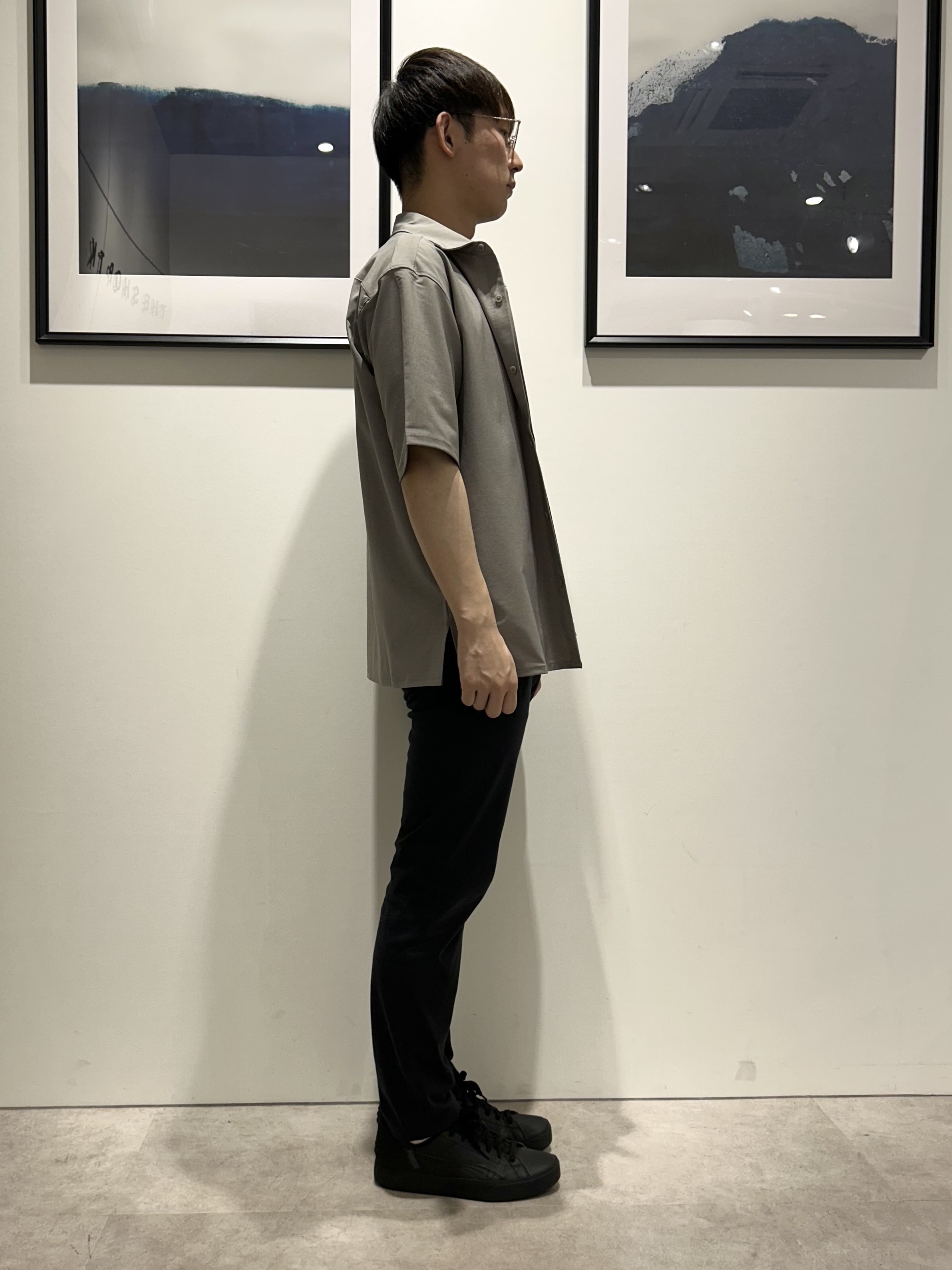 。さんの「THE SHOP TK｜クールウェザー 半袖シャツ 接触冷感／吸水速乾／洗濯機OK／セットアップ可」を使ったコーディネート