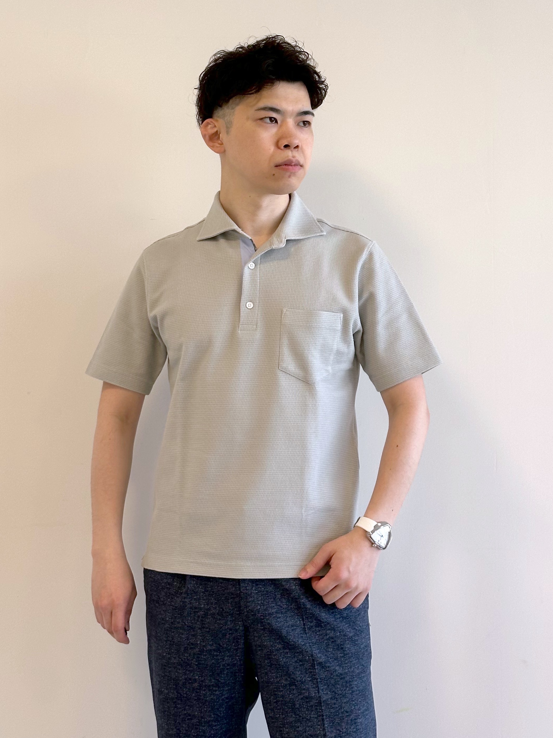 イッシーさんの「TAKEO KIKUCHI｜【抗菌防臭】ステイフレッシュ ポロシャツ」を使ったコーディネート
