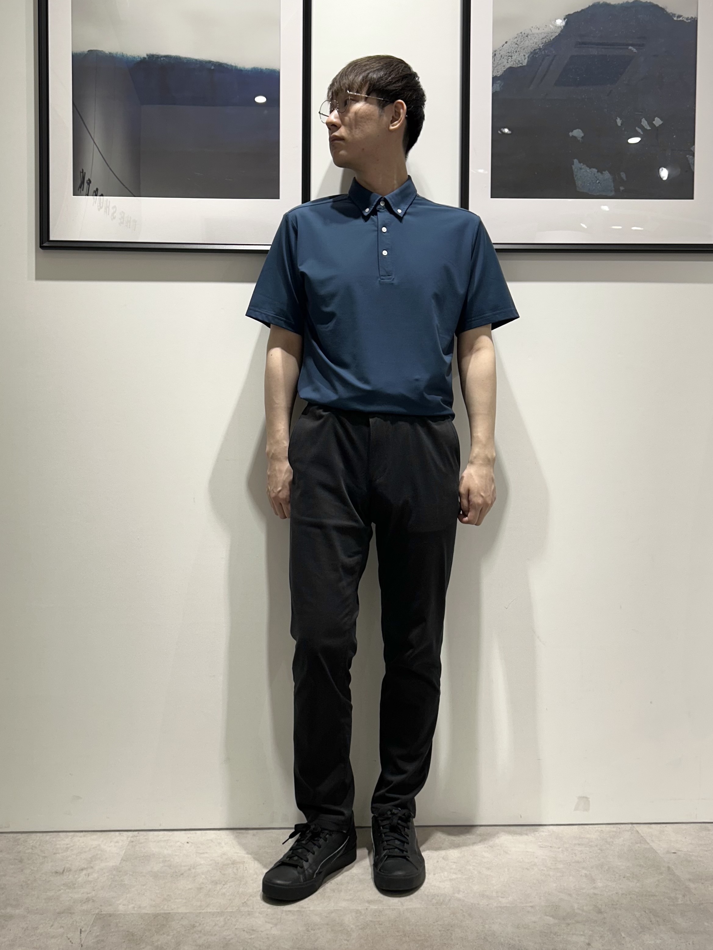 。さんの「THE SHOP TK｜アイス カノコポロシャツ【接触冷感／洗濯機OK】」を使ったコーディネート