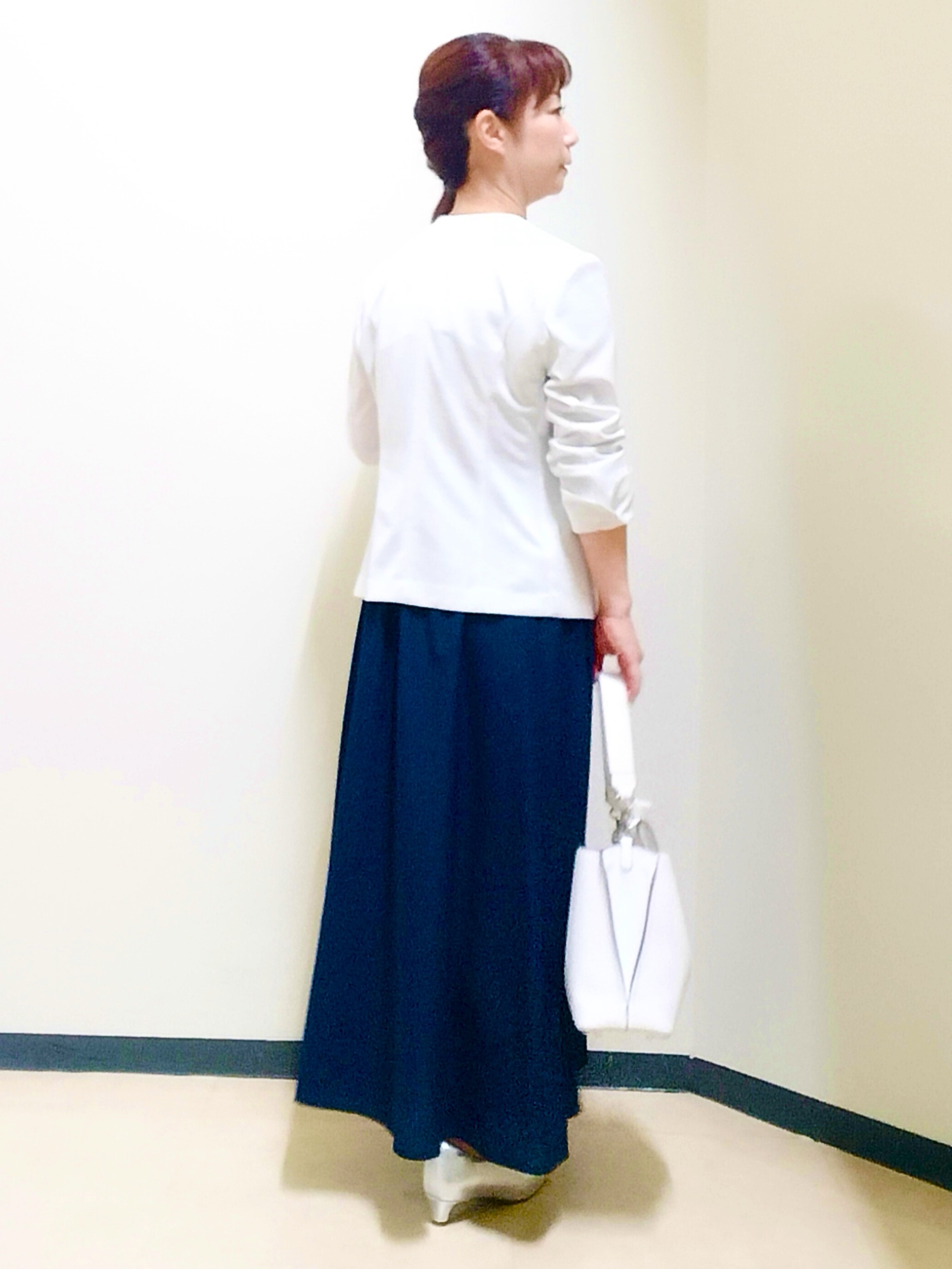 花さんの「Reflect｜【SS-4Lサイズ／UVカット／接触冷感】匠ジャケット／ノーカラー」を使ったコーディネート