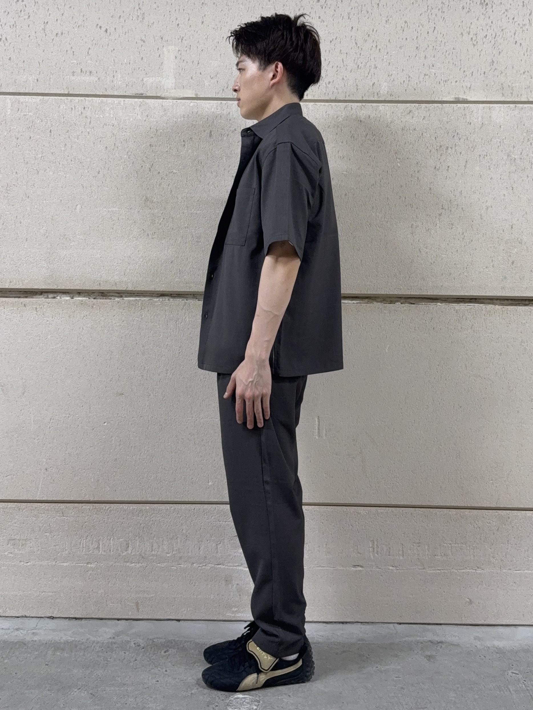 カシマさんの「THE SHOP TK｜LITE TEX ダブルフラップ半袖シャツ 接触冷感/吸水速乾/UVカット/アンチピリング/イージー」を使ったコーディネート