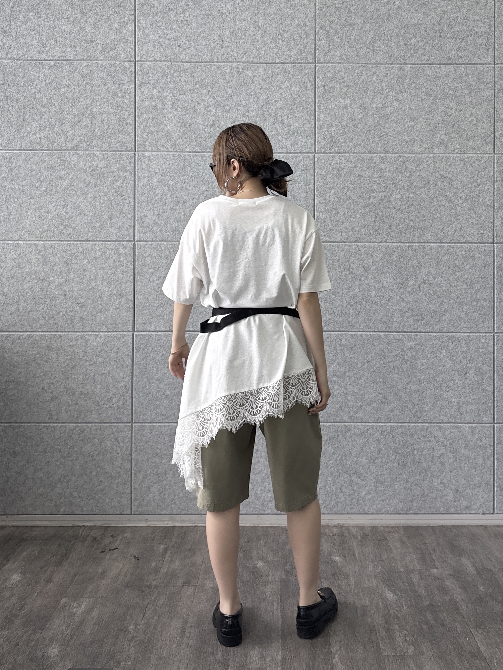 kotakiさんの「INDIVI｜裾レースアシメカットソー」を使ったコーディネート