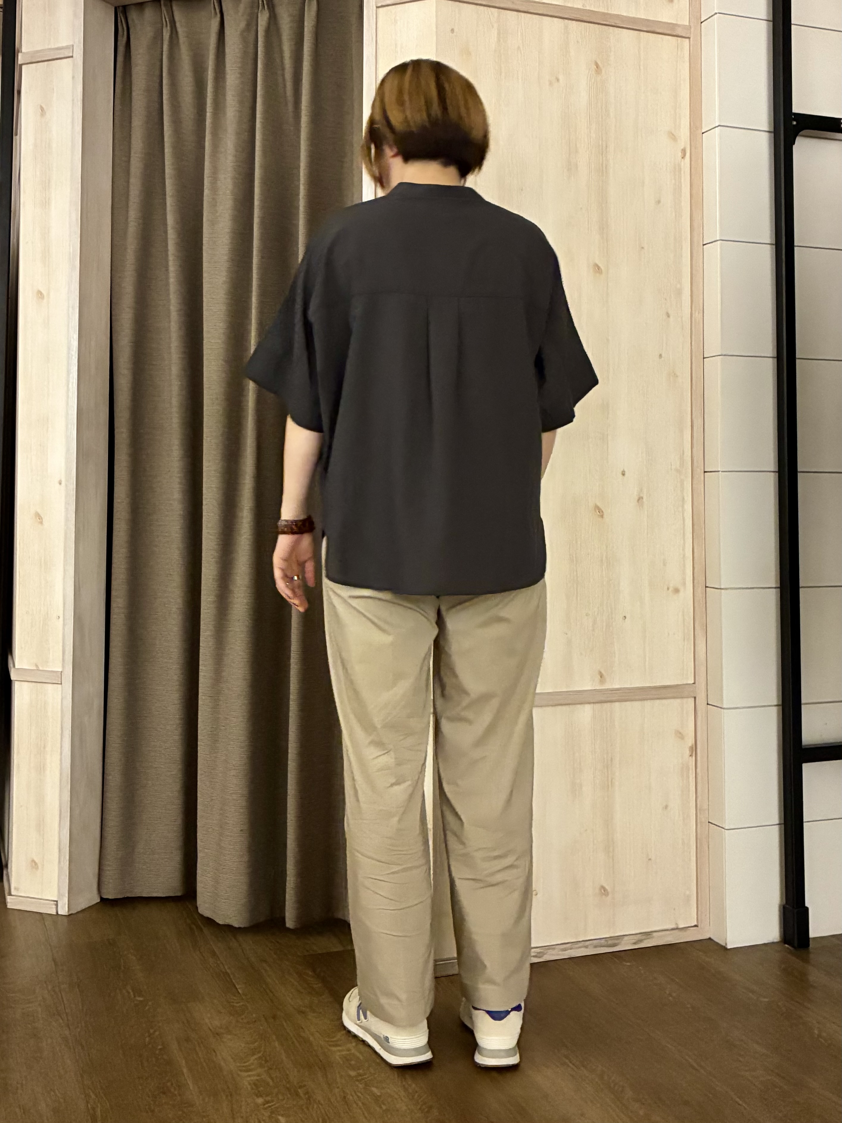 aiさんの「THE SHOP TK｜【高レビュー/体型カバー】さらっと快適 ドルマン5分袖ブラウス」を使ったコーディネート
