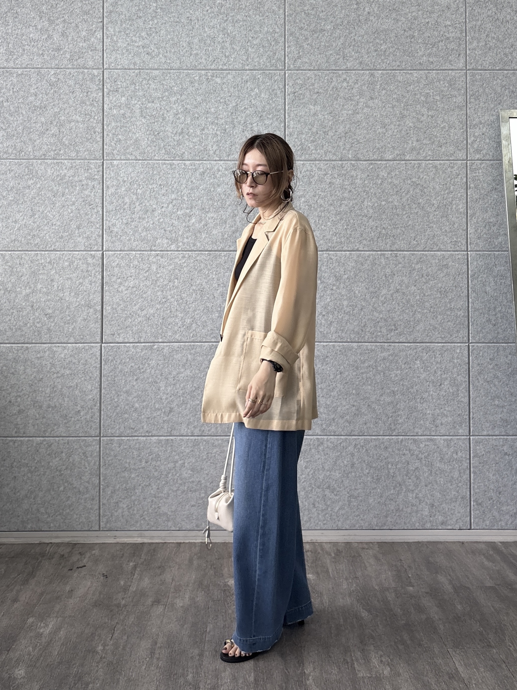 kotakiさんの「INDIVI｜シアーシャツジャケット【接触冷感】」を使ったコーディネート