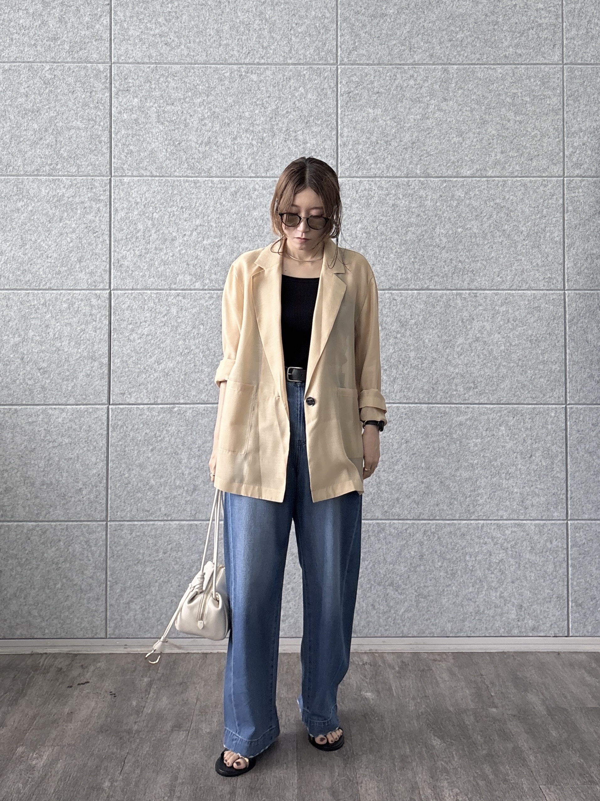 kotakiさんの「INDIVI｜シアーシャツジャケット【接触冷感】」を使ったコーディネート