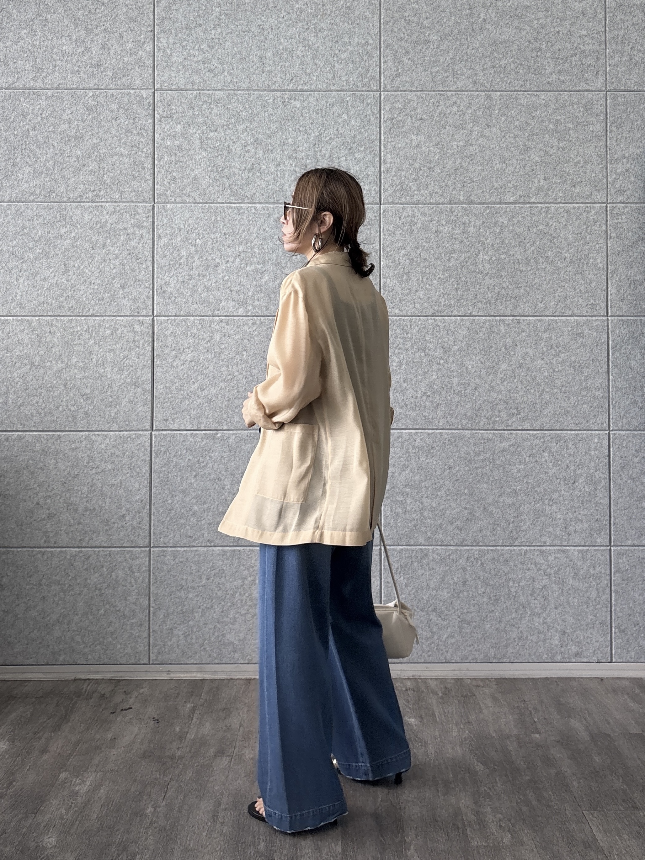 kotakiさんの「INDIVI｜シアーシャツジャケット【接触冷感】」を使ったコーディネート