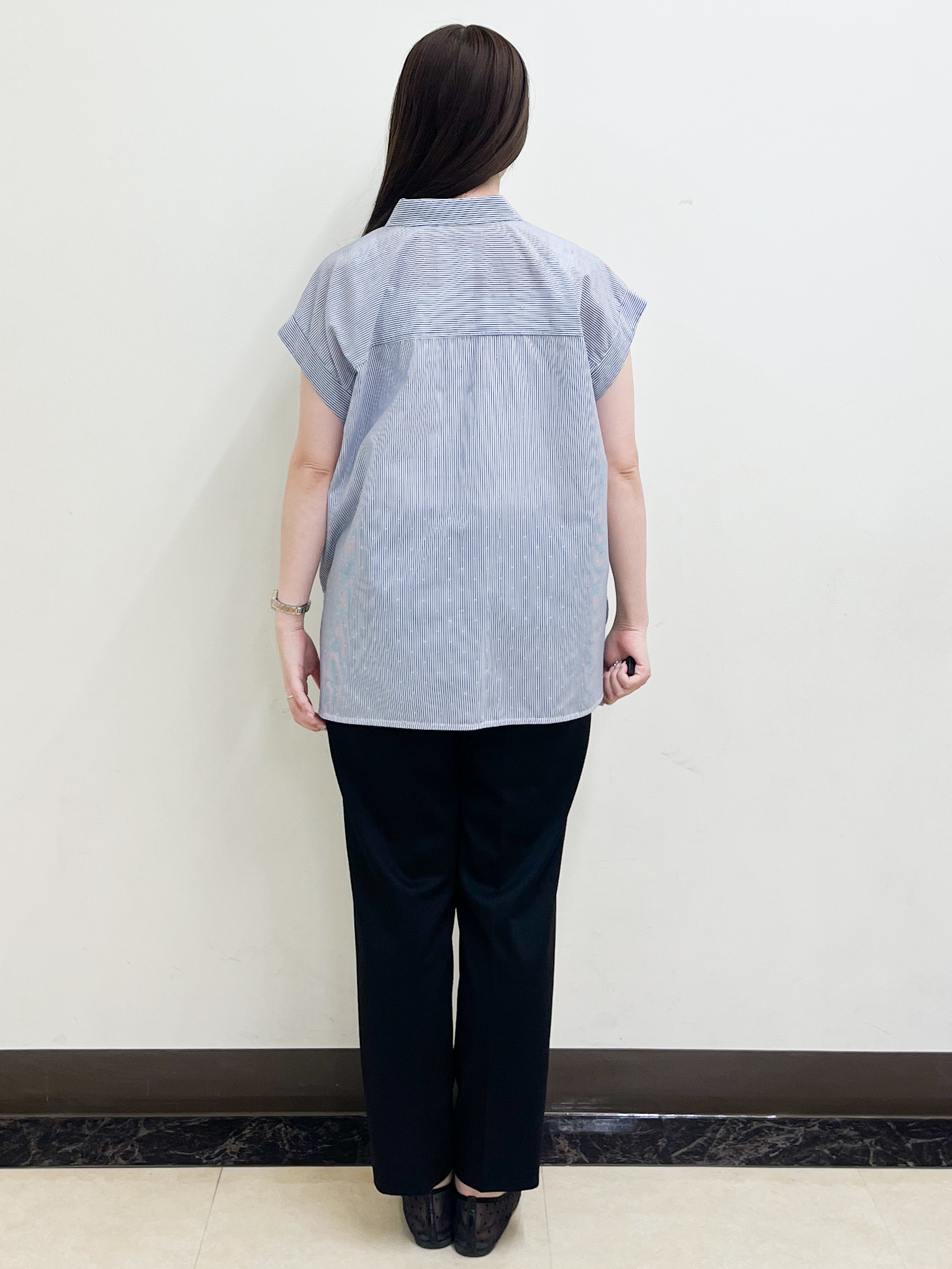 mikikoさんの「Reflect｜【接触冷感】フレンチスリーブシャツブラウス」を使ったコーディネート