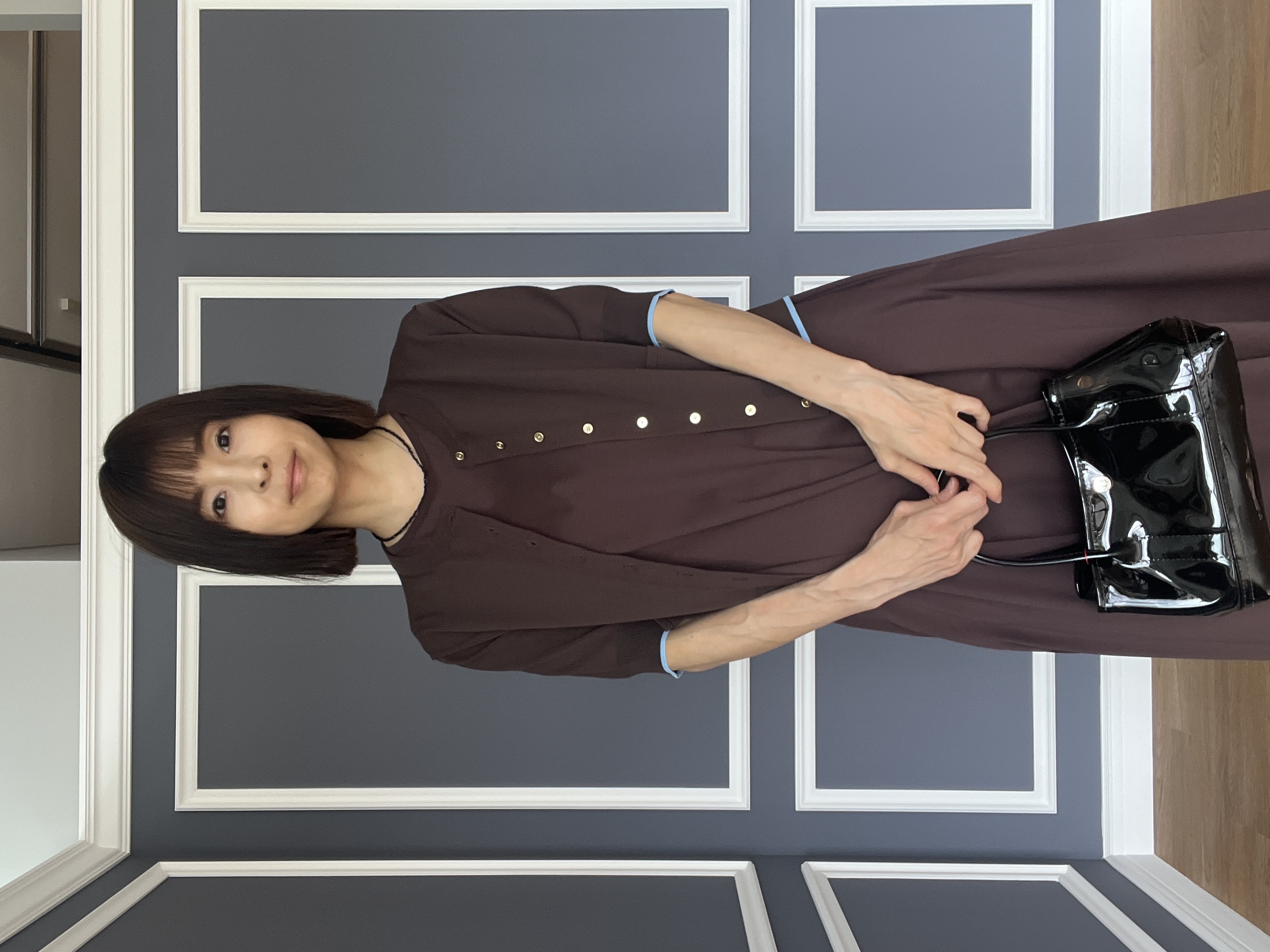 misaさんの「DRESSTERIOR｜【接触冷感／抗菌防臭／消臭/ウォッシャブル】アイスクリアコットン フレンチスリーブワンピース」を使ったコーディネート