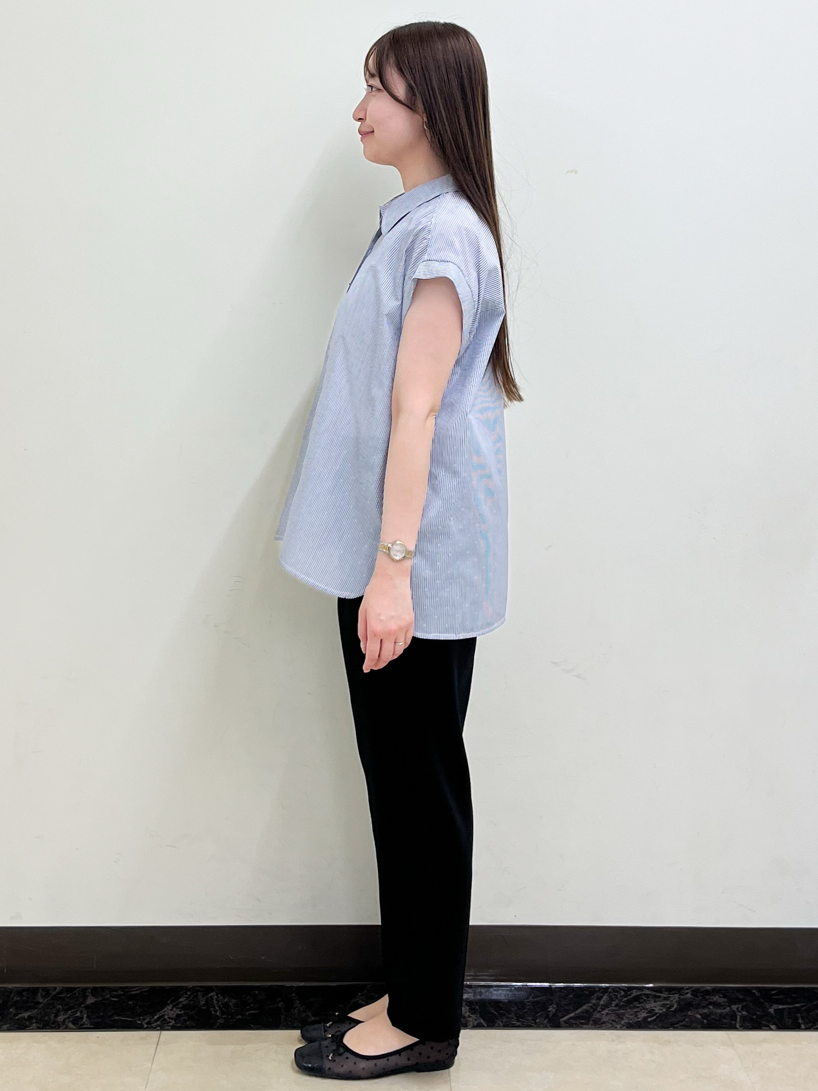 mikikoさんの「Reflect｜【接触冷感】フレンチスリーブシャツブラウス」を使ったコーディネート