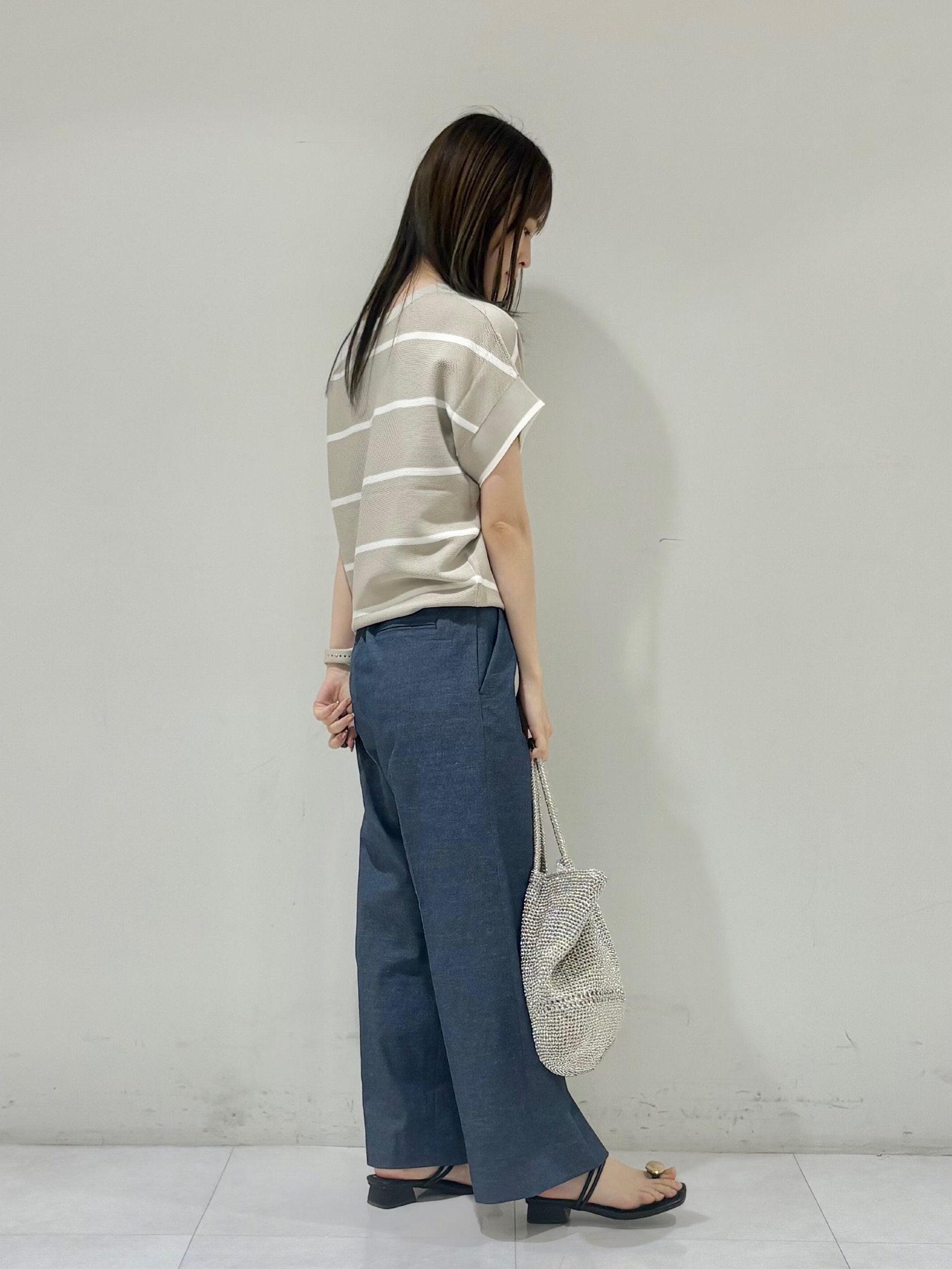 kyokaさんの「UNTITLED｜【11色展開/体型カバー】前後2WAYフレンチスリーブニット」を使ったコーディネート