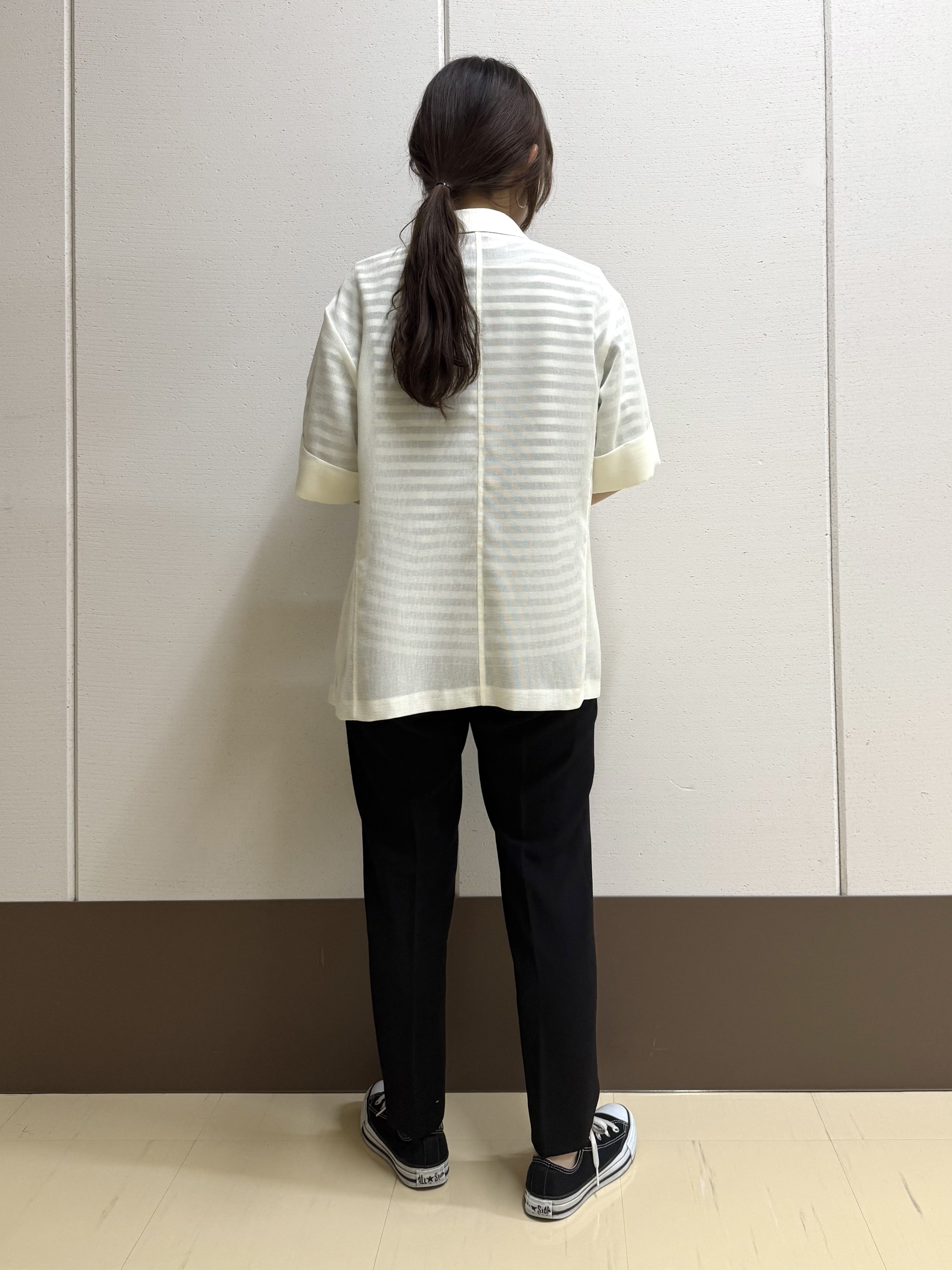 mamiさんの「INDIVI｜【抗菌防臭／消臭】上品光沢コットンTシャツ」を使ったコーディネート