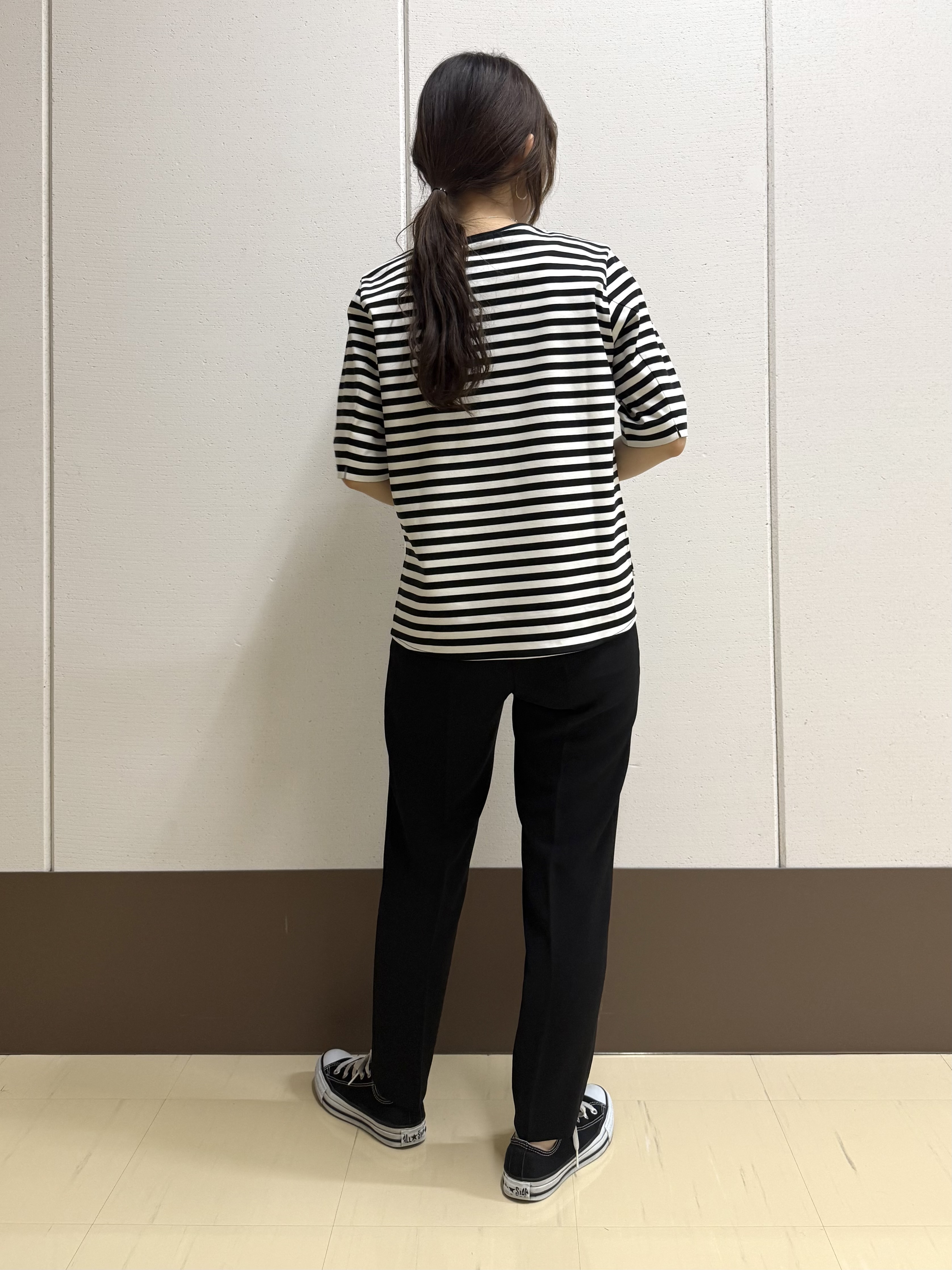 mamiさんの「INDIVI｜【抗菌防臭／消臭】上品光沢コットンTシャツ」を使ったコーディネート