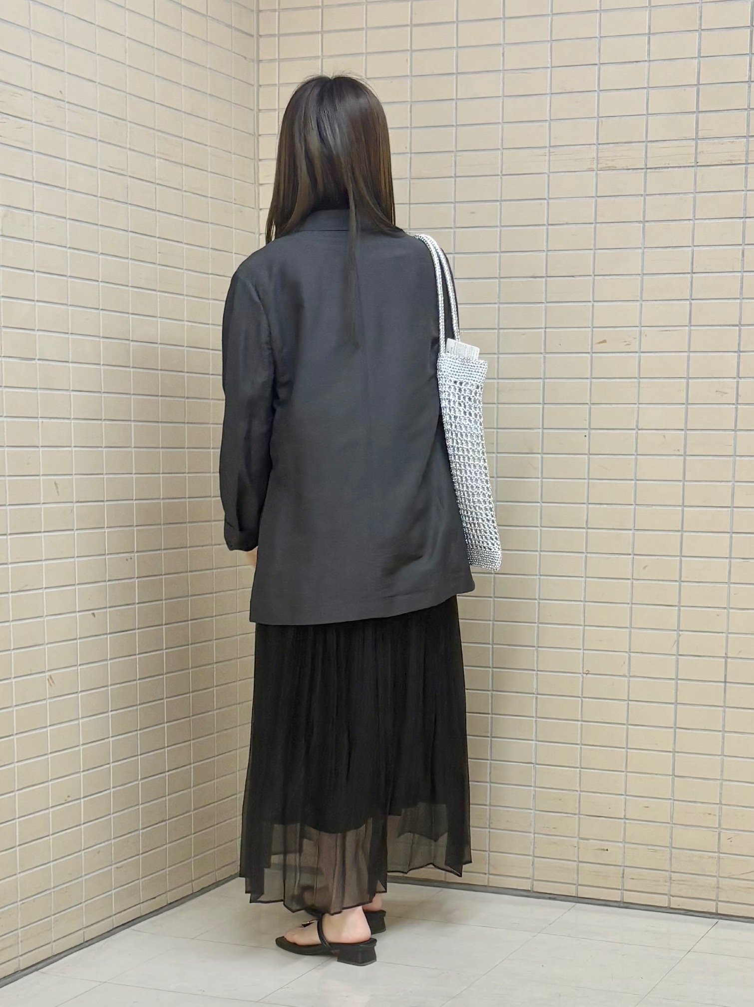 kyokaさんの「UNTITLED｜【程よいシアー感/洗える】エアリーバイオジャケット」を使ったコーディネート