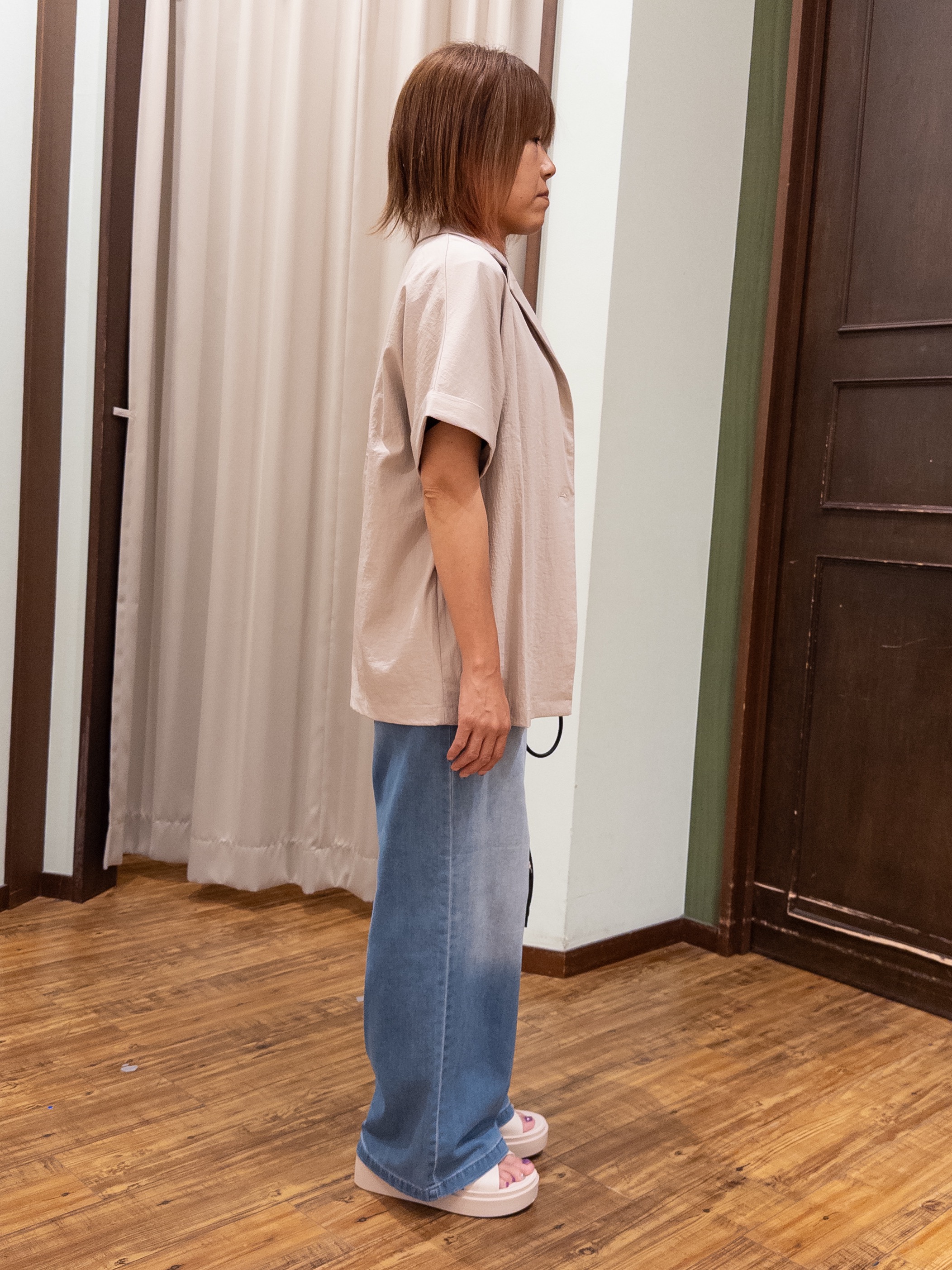 みかりん さんの「SHOO･LA･RUE｜【高レビュー/洗濯機可/セットアップ可】軽凛(かろりん) ひんやり半袖ジャケット」を使ったコーディネート