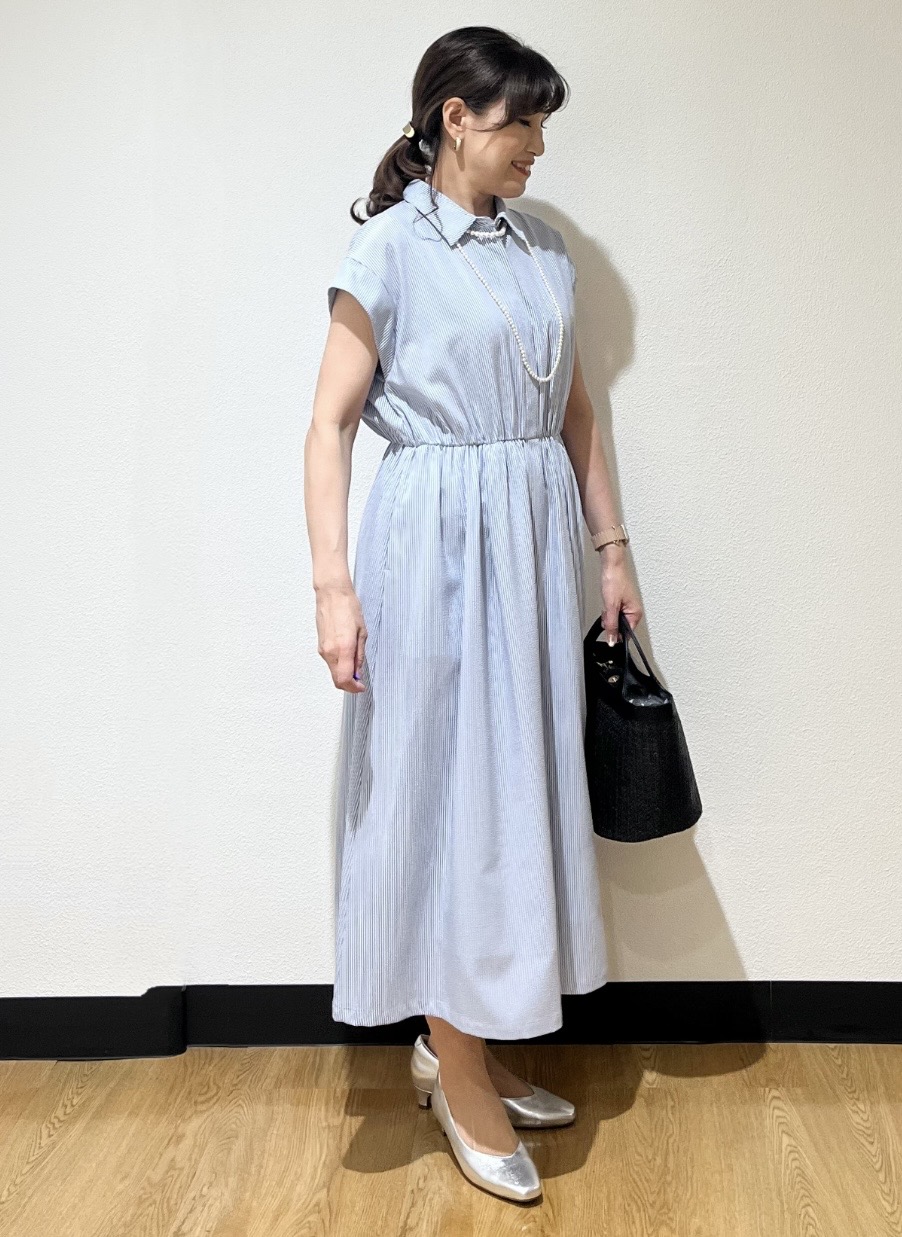 ayaさんの「Reflect｜フレンチスリーブシャツワンピース」を使ったコーディネート