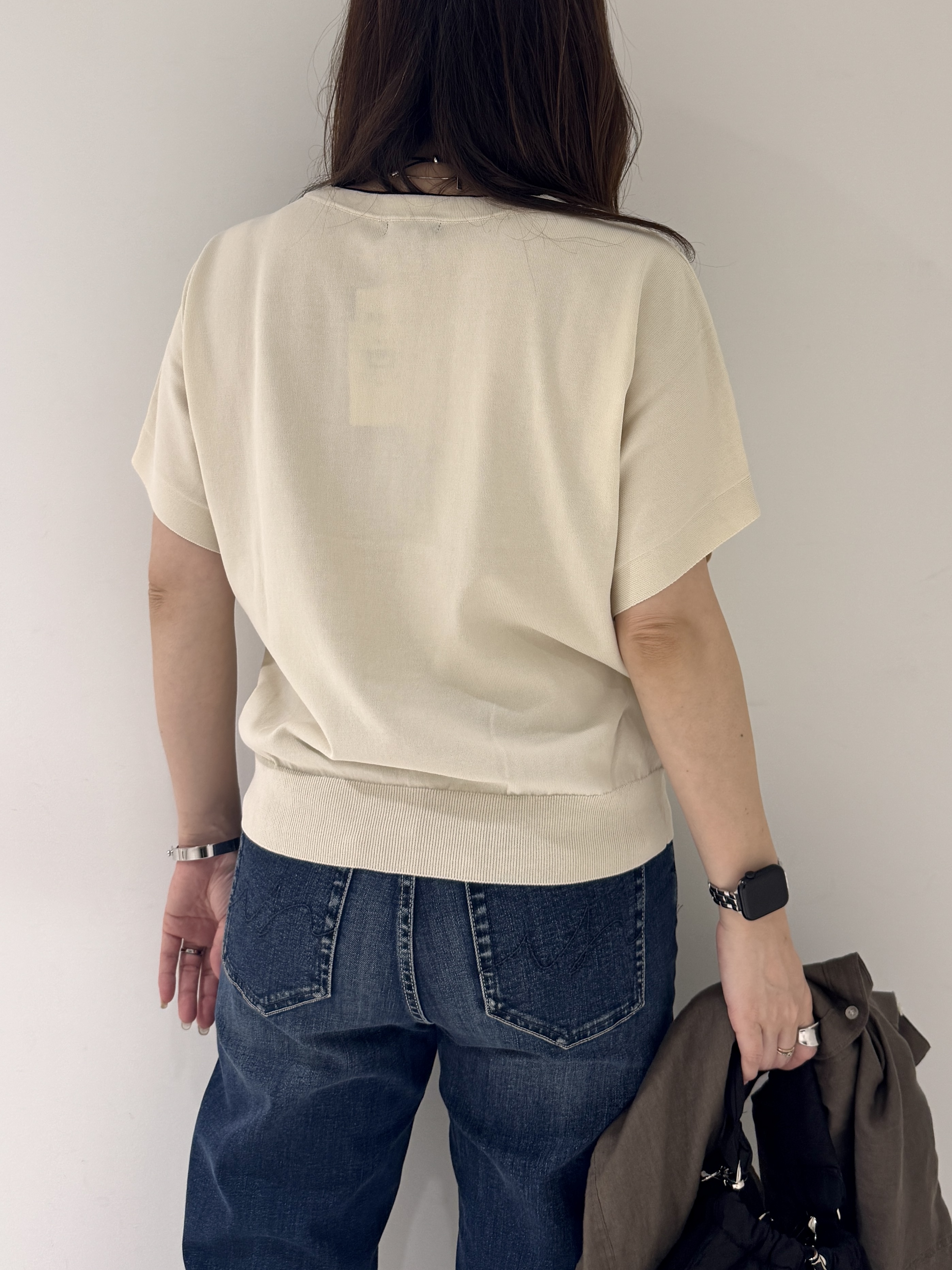 そんさんの「INDIVI｜【接触冷感／2WAY】カシュクールリネンシャツ」を使ったコーディネート
