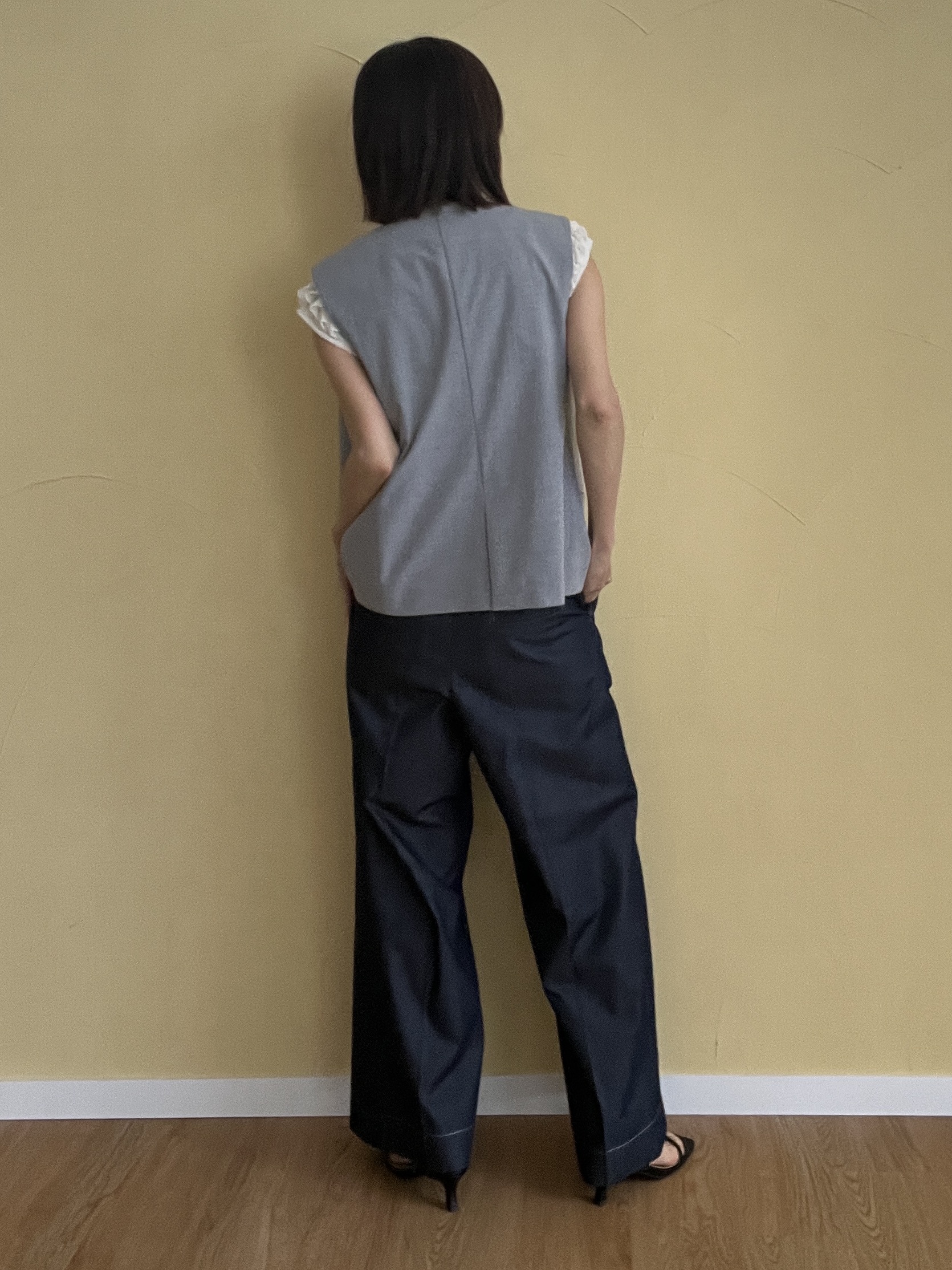 misaさんの「DRESSTERIOR｜【セットアップ可/ウォッシャブル】セットアップストライプジレ」を使ったコーディネート