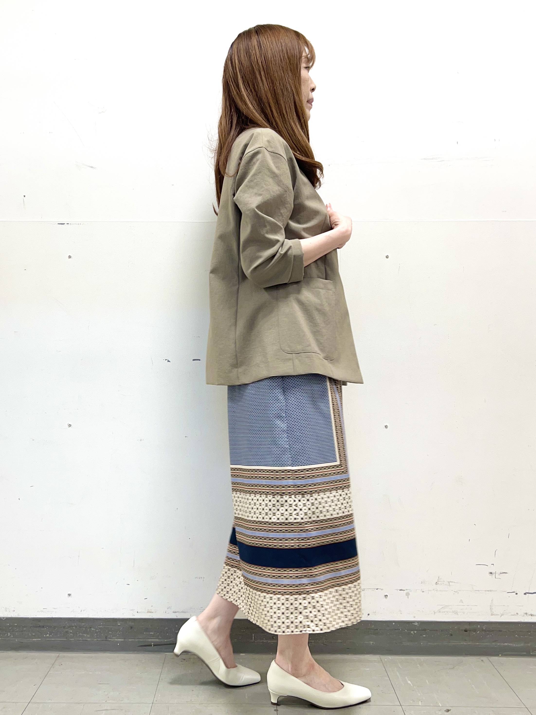 yuさんの「Reflect｜【SS-4Lサイズ／接触冷感／シワになりにくい】リラクシーテーラードジャケット」を使ったコーディネート