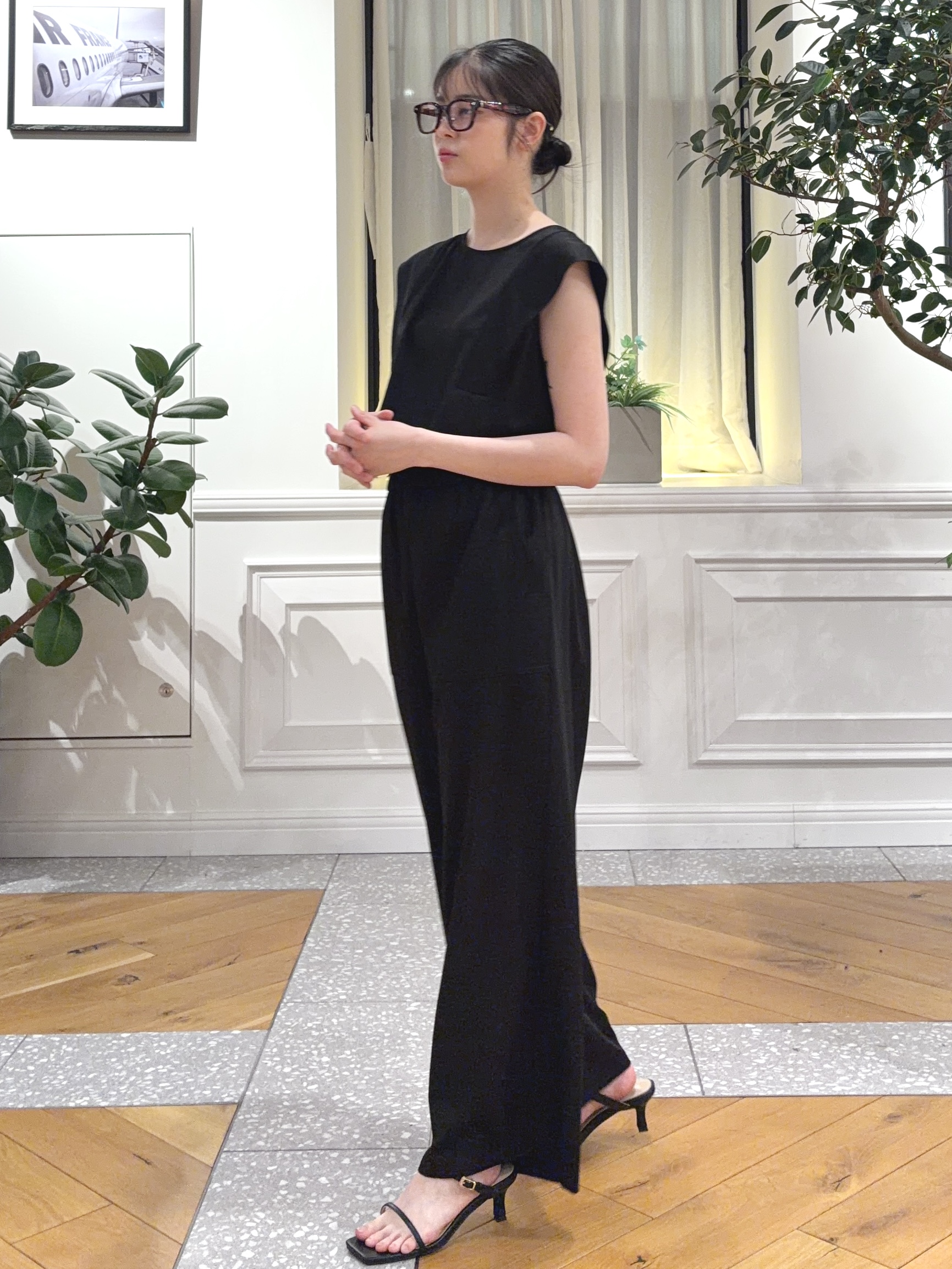 pupiさんの「DRESSTERIOR｜【セットアップ可/UVカット/接触冷感/吸水速乾】ウォッシャブル リネンライクドルマンジャケット」を使ったコーディネート