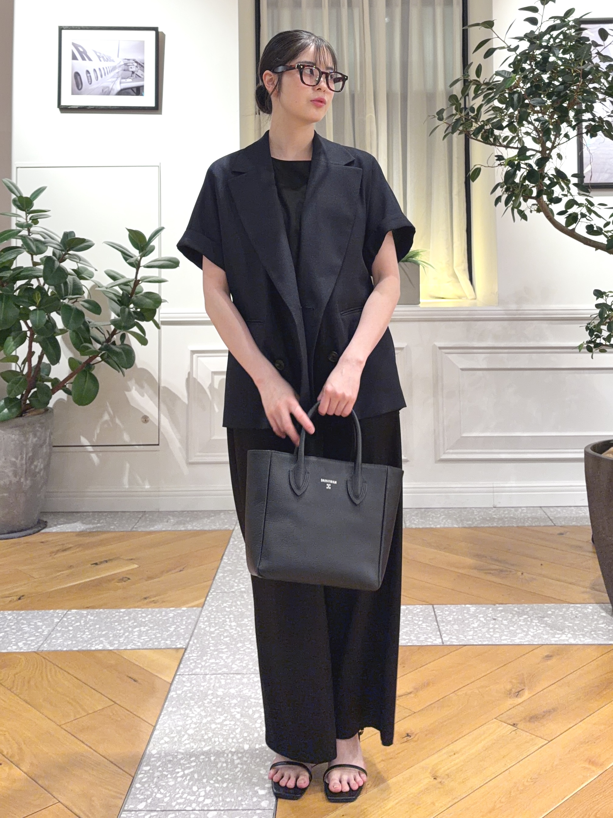 pupiさんの「DRESSTERIOR｜【セットアップ可/UVカット/接触冷感/吸水速乾】ウォッシャブル リネンライクドルマンジャケット」を使ったコーディネート