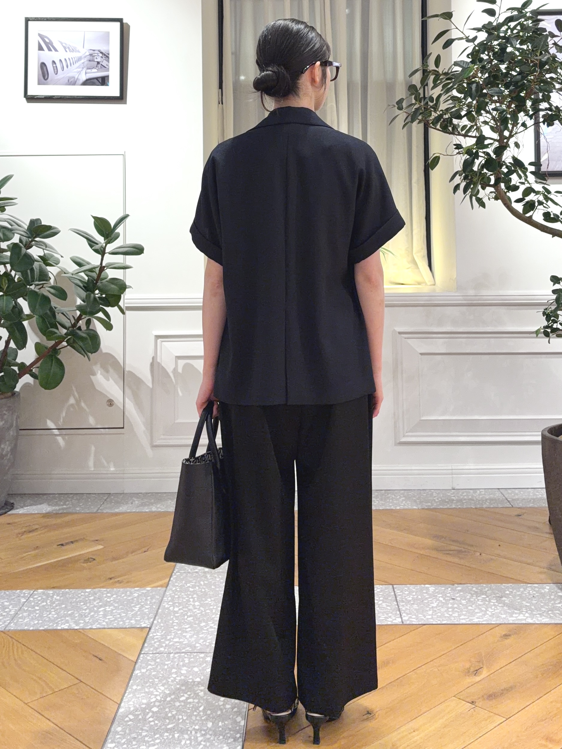 pupiさんの「DRESSTERIOR｜【セットアップ可/UVカット/接触冷感/吸水速乾】ウォッシャブル リネンライクドルマンジャケット」を使ったコーディネート
