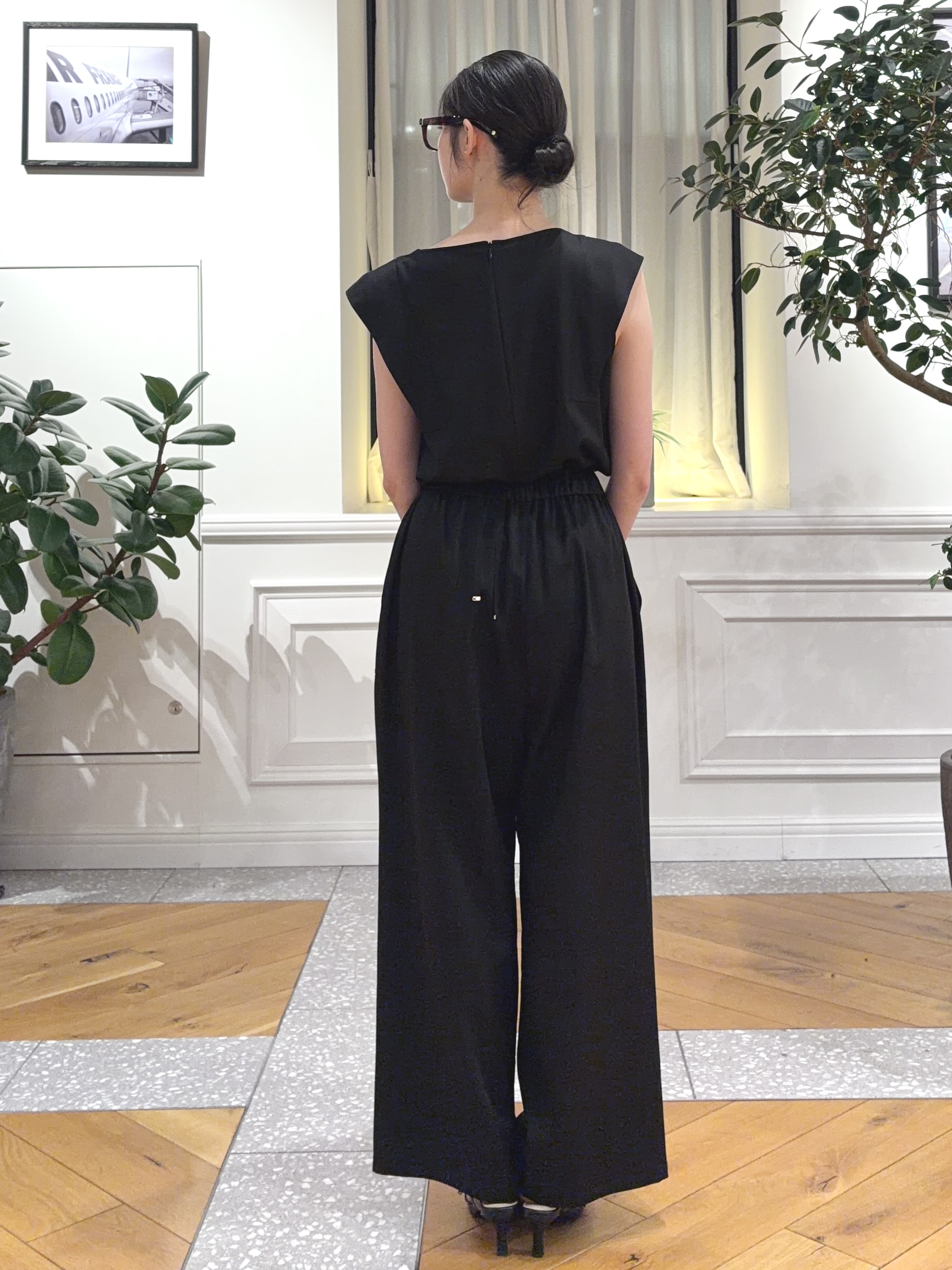 pupiさんの「DRESSTERIOR｜【セットアップ可/UVカット/接触冷感/吸水速乾】ウォッシャブル リネンライクドルマンジャケット」を使ったコーディネート