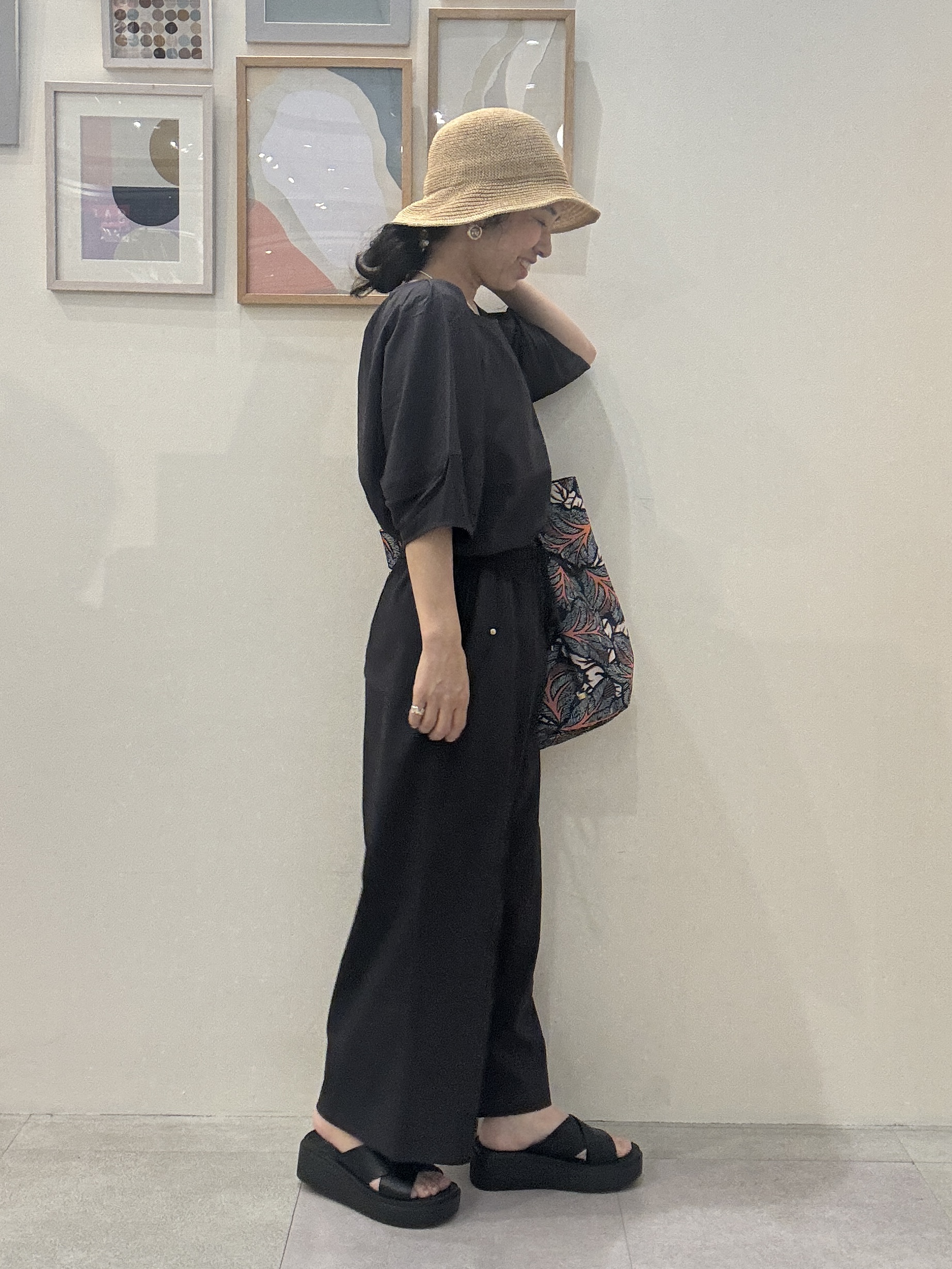 たけぴさんの「SHOO･LA･RUE｜【S-LL/洗濯機可/セットアップ可】軽凛(かろりん) ひんやりタックブラウス」を使ったコーディネート