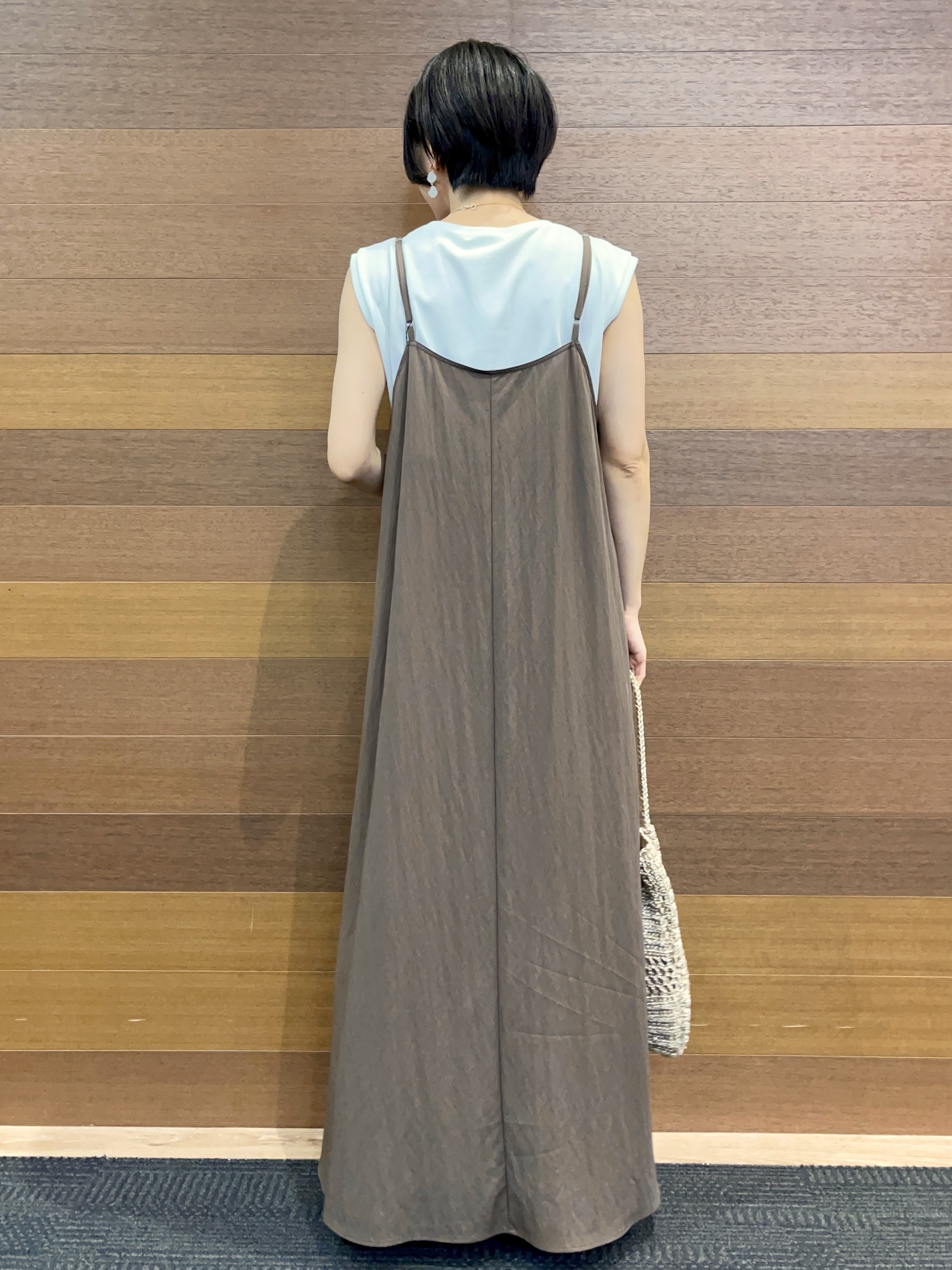 umiさんの「OPAQUE.CLIP｜マルチボーダーアソート ノースリーブTシャツ【洗濯機OK】」を使ったコーディネート