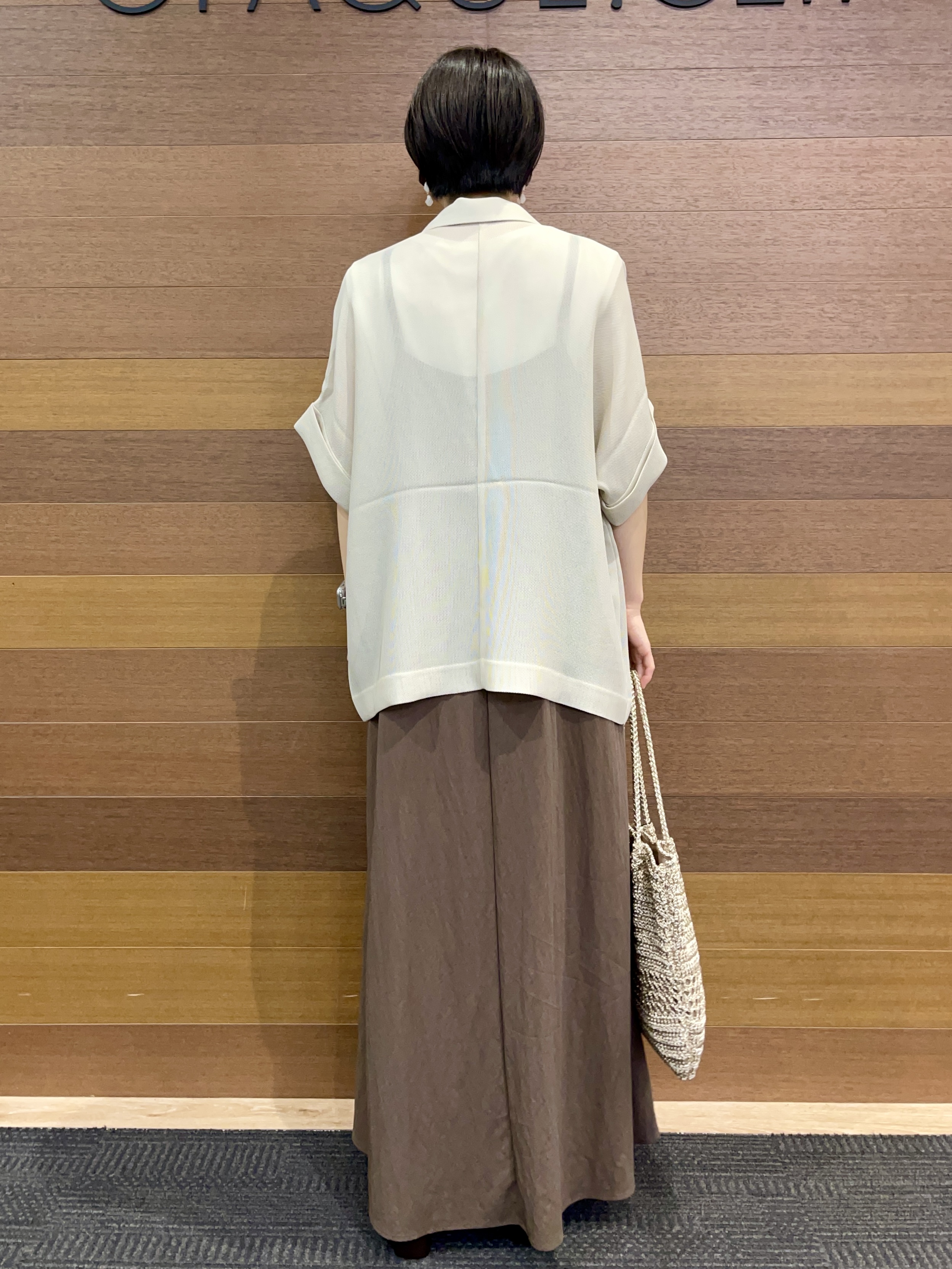 umiさんの「OPAQUE.CLIP｜マルチボーダーアソート ノースリーブTシャツ【洗濯機OK】」を使ったコーディネート