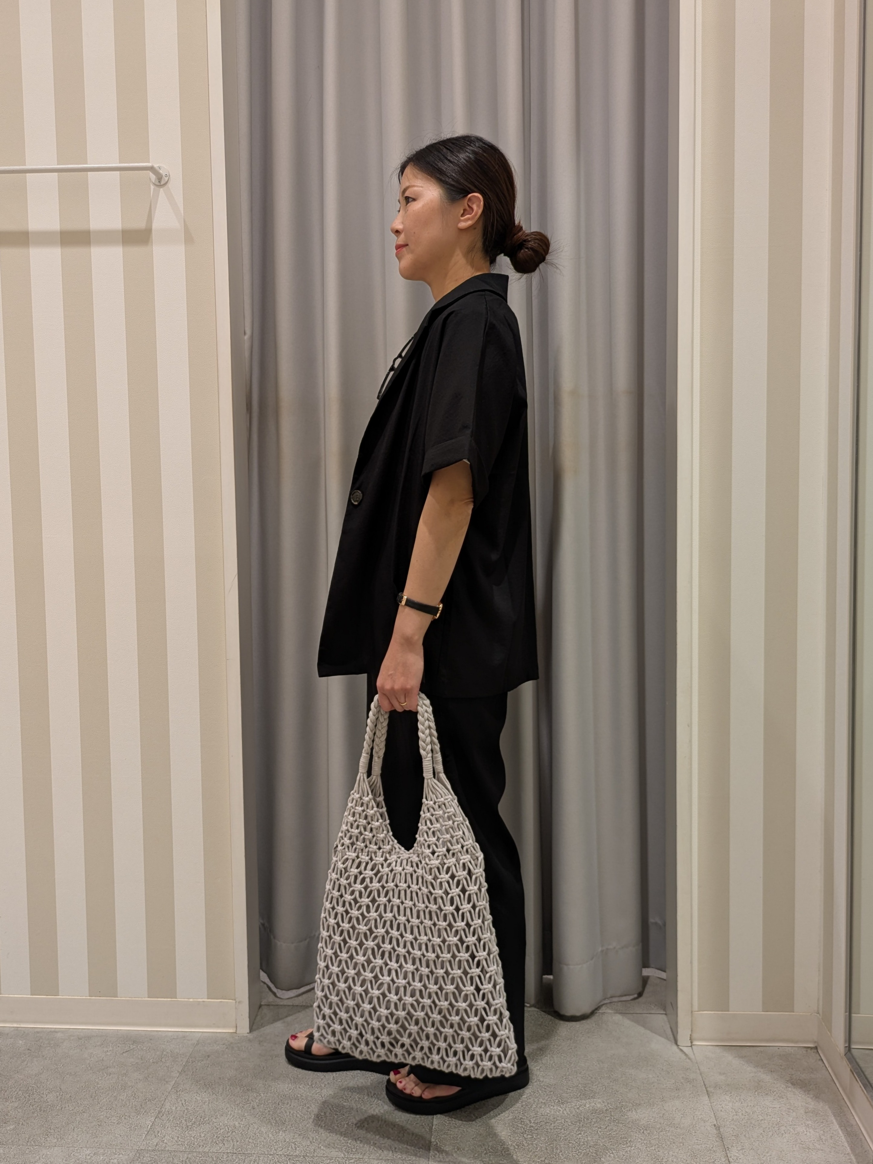 𝐂𝐡𝐢𝐢 &hearts;(ちー)さんの「SHOO･LA･RUE｜【高レビュー/洗濯機可/セットアップ可】軽凛(かろりん) ひんやり半袖ジャケット」を使ったコーディネート