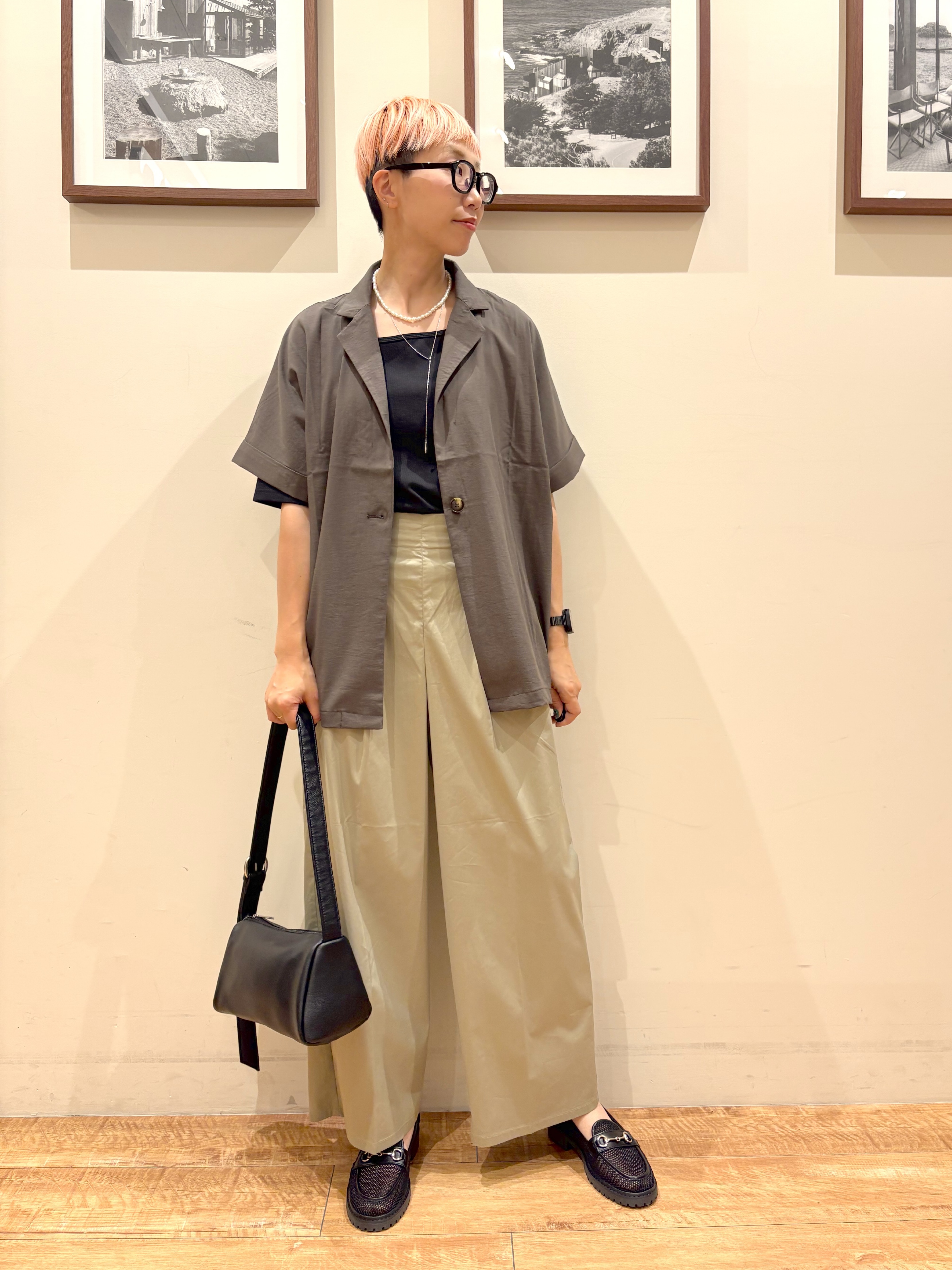 Ayumiさんの「SHOO･LA･RUE｜【高レビュー/洗濯機可/セットアップ可】軽凛(かろりん) ひんやり半袖ジャケット」を使ったコーディネート