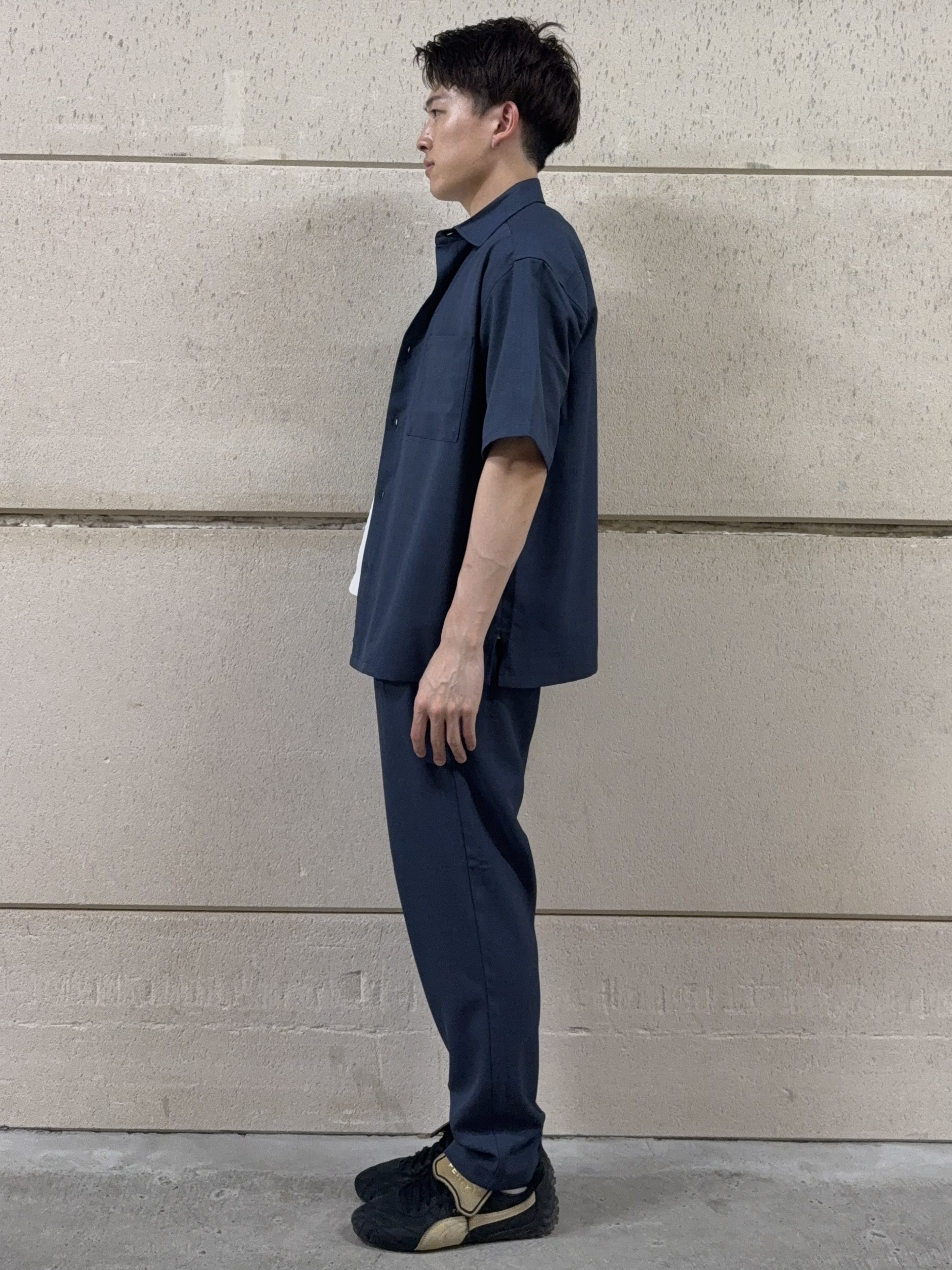 カシマさんの「THE SHOP TK｜LITE TEX ダブルフラップ半袖シャツ 接触冷感/吸水速乾/UVカット/アンチピリング/イージー」を使ったコーディネート